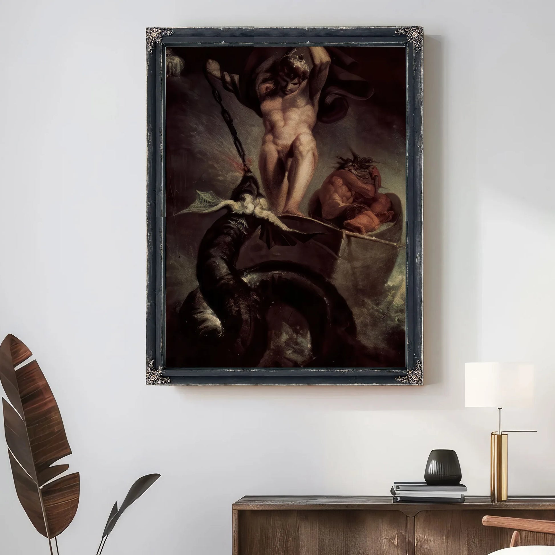 The Battle Of Thor With The Serpent Of Midgard By Henry Fuseli Fine Art Print