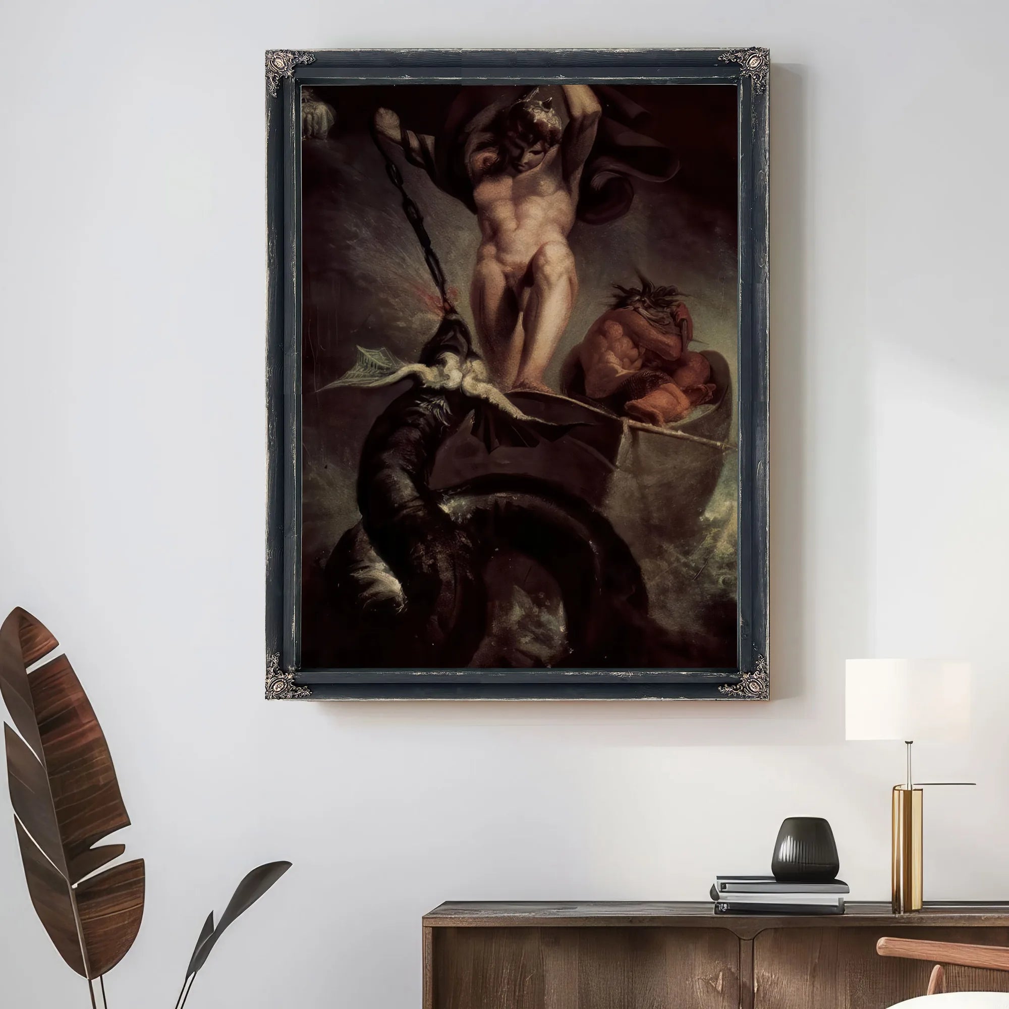The Battle Of Thor With The Serpent Of Midgard By Henry Fuseli Fine Art Print