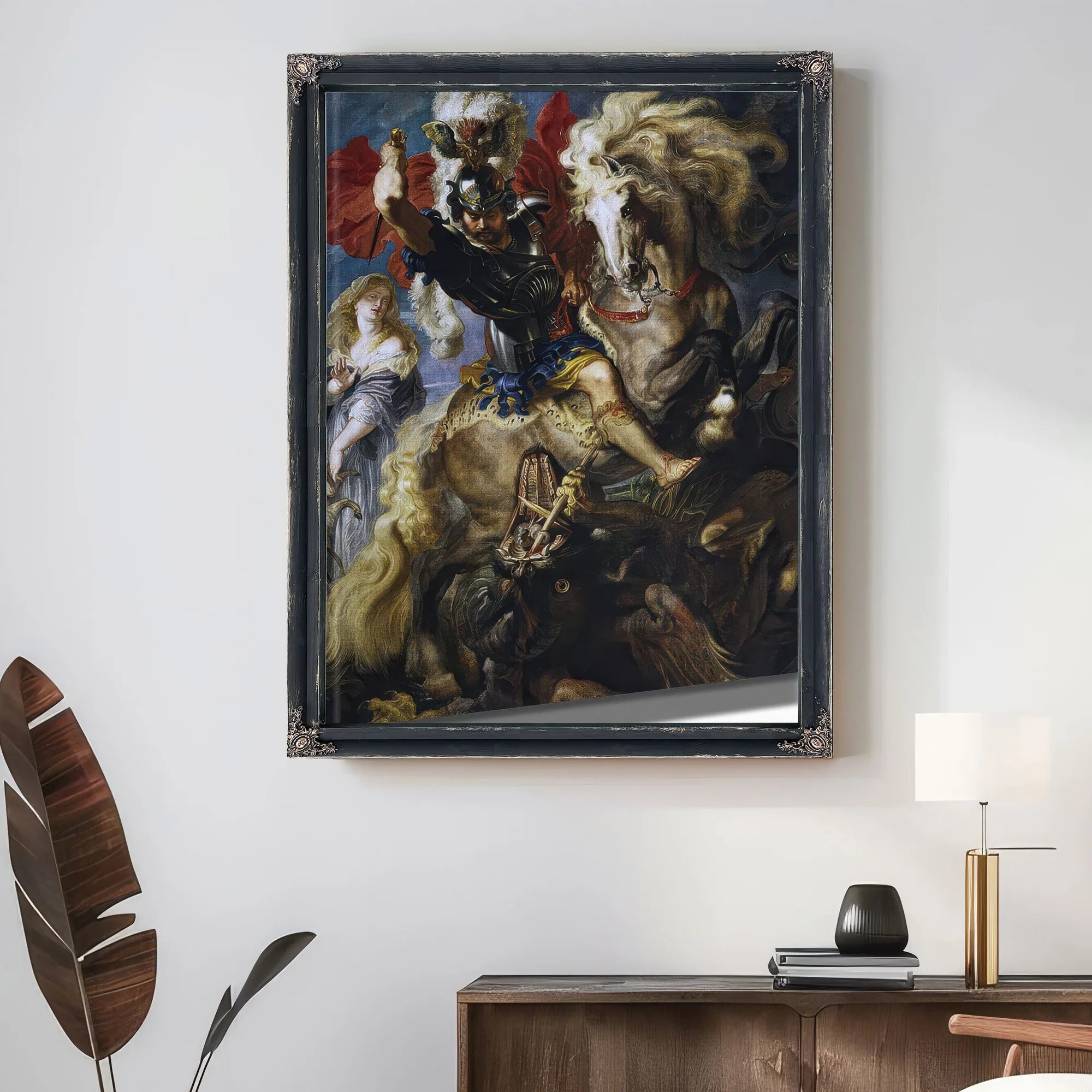 Peter Paul Rubens Saint George And The Dragon 1607 By Peter Paul Rubens Fine Art Print