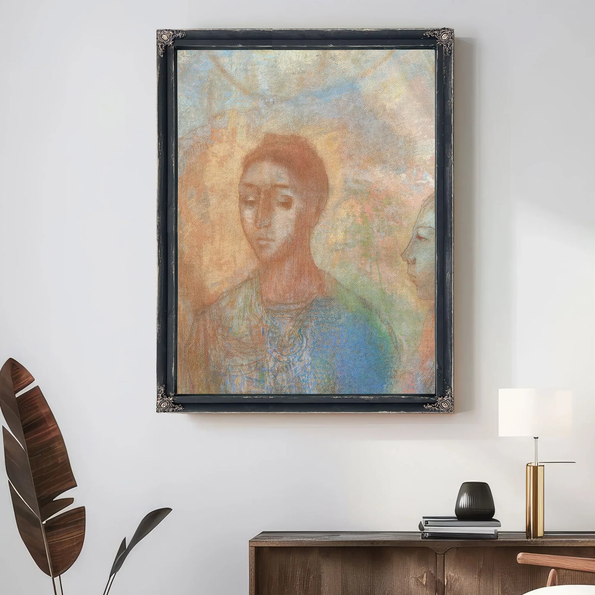 Woman And Child (Mujer Y Nino) By Odilon Redon Fine Art Print