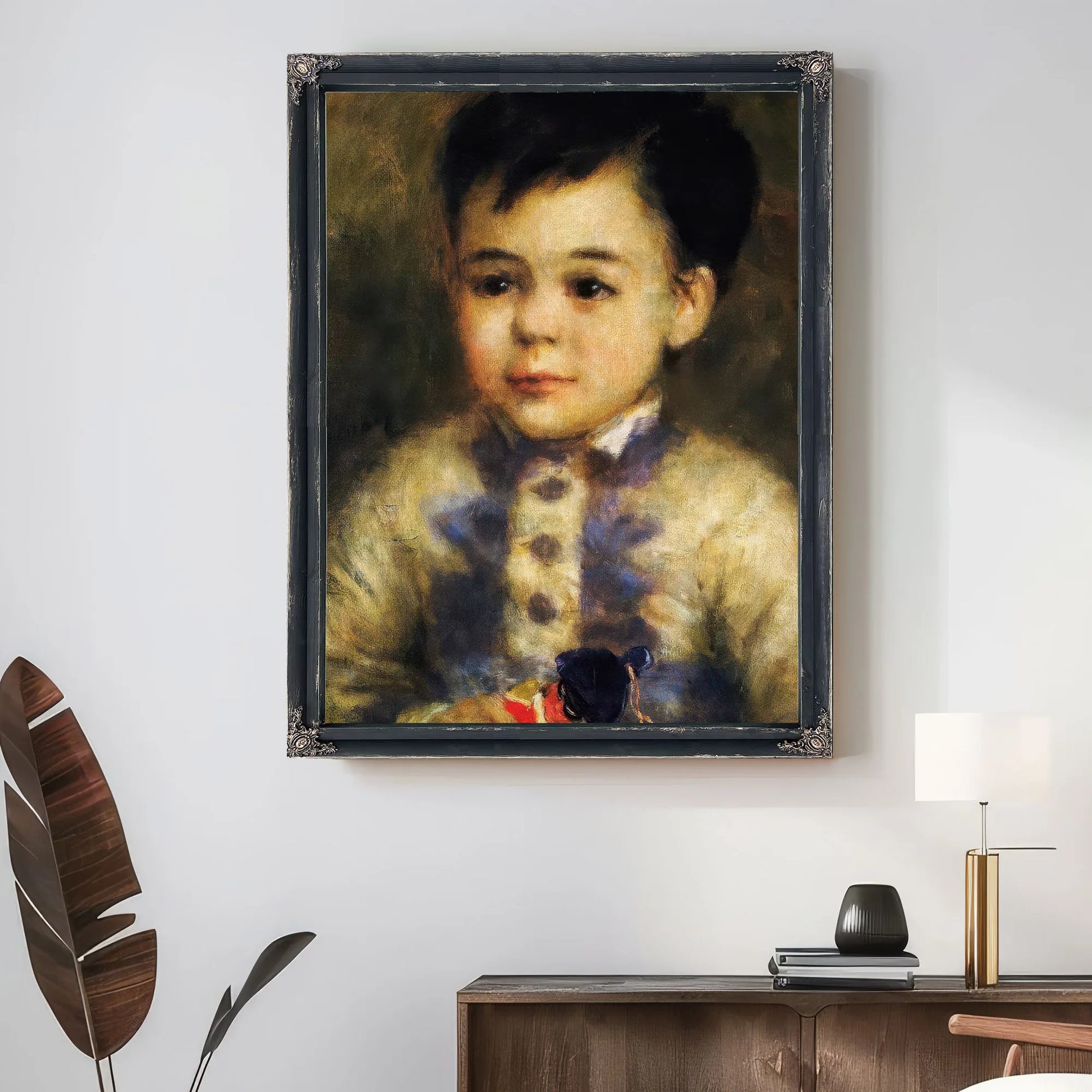 Boy With Toy Soldier By Pierre August Renoir Fine Art Print