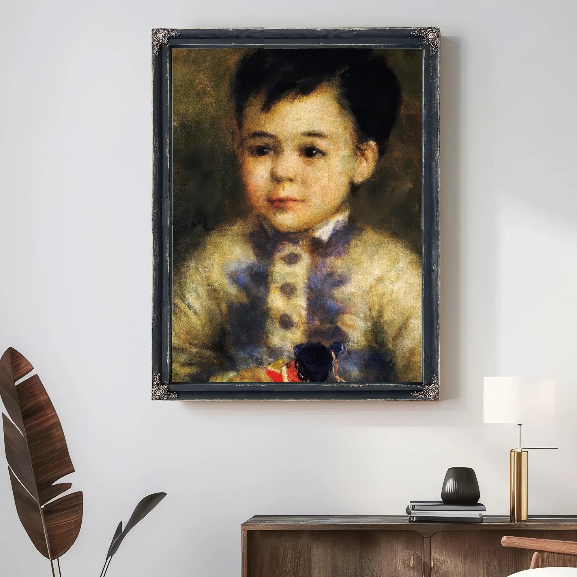 Boy With Toy Soldier By Pierre August Renoir Fine Art Print