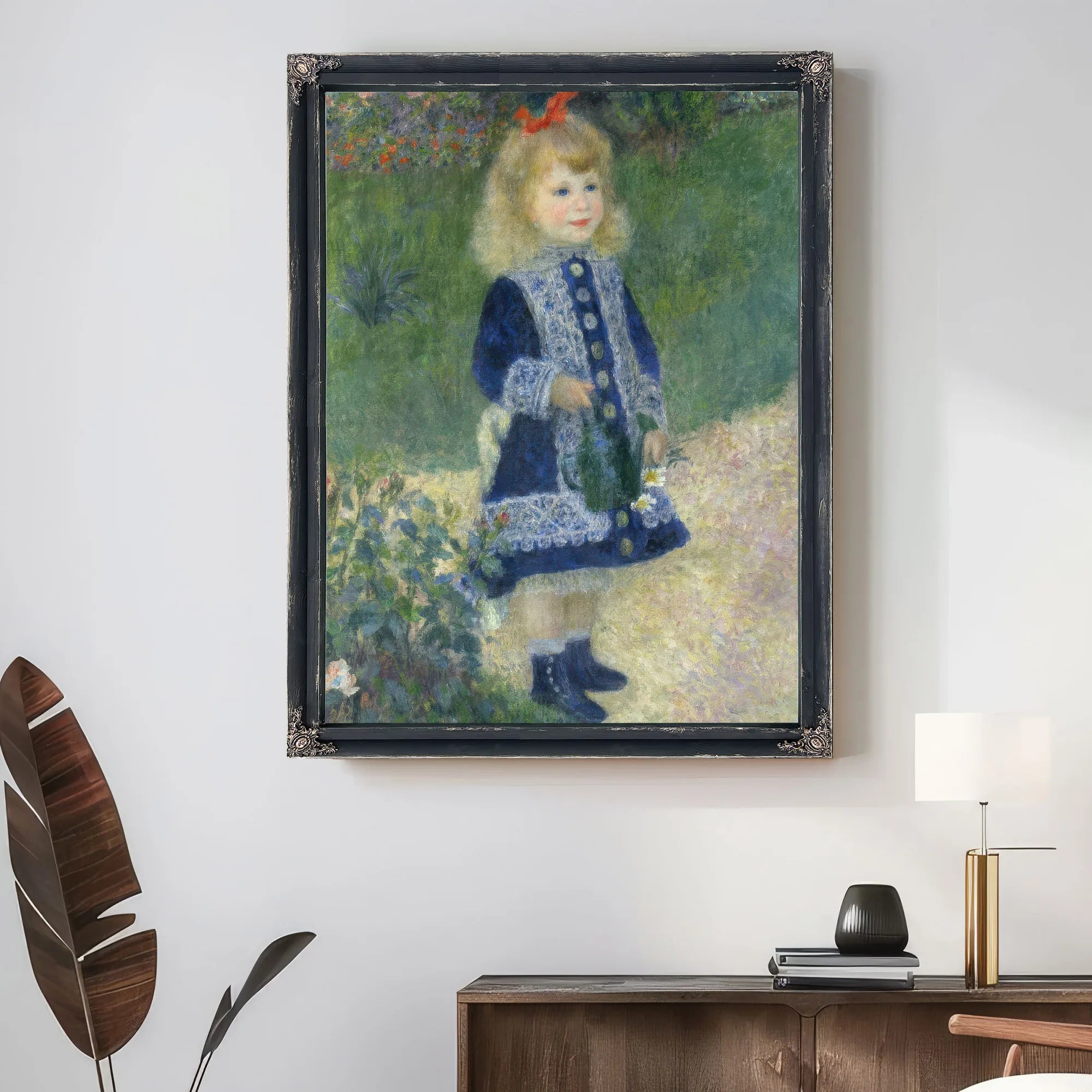 A Girl With A Watering Can By Pierre Auguste Renoir Fine Art Print