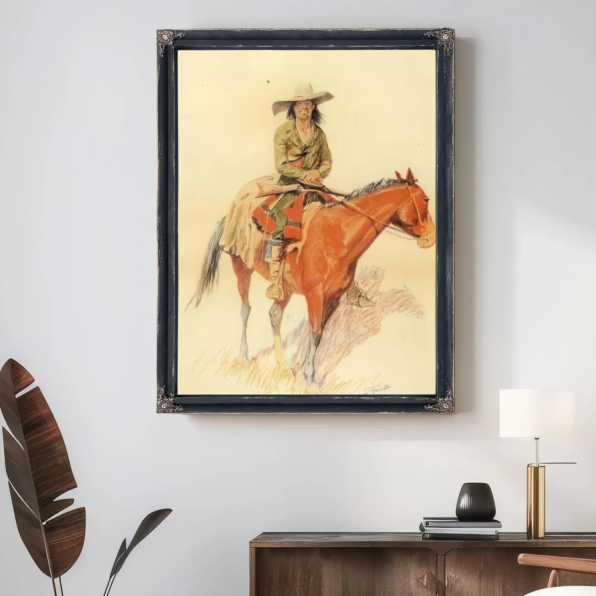 Old Ramon Also With A Mexican Half Breed Added By Frederic Remington Fine Art Print