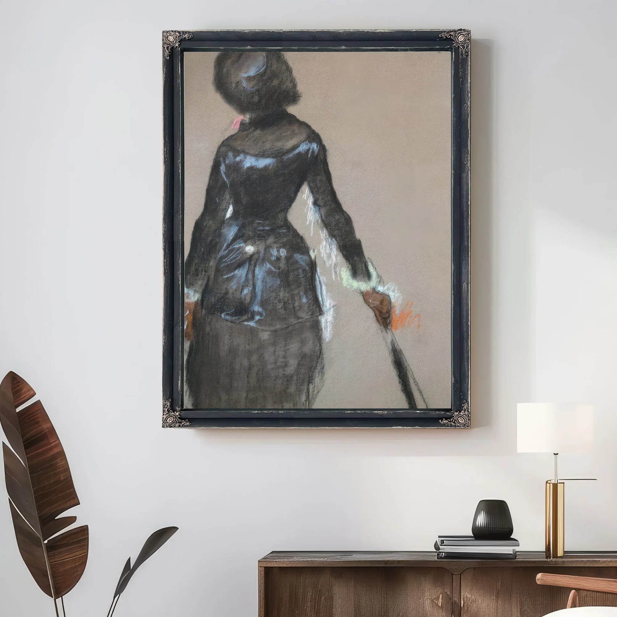 Mary Cassatt At The Louvre By Edgar Degas Fine Art Print