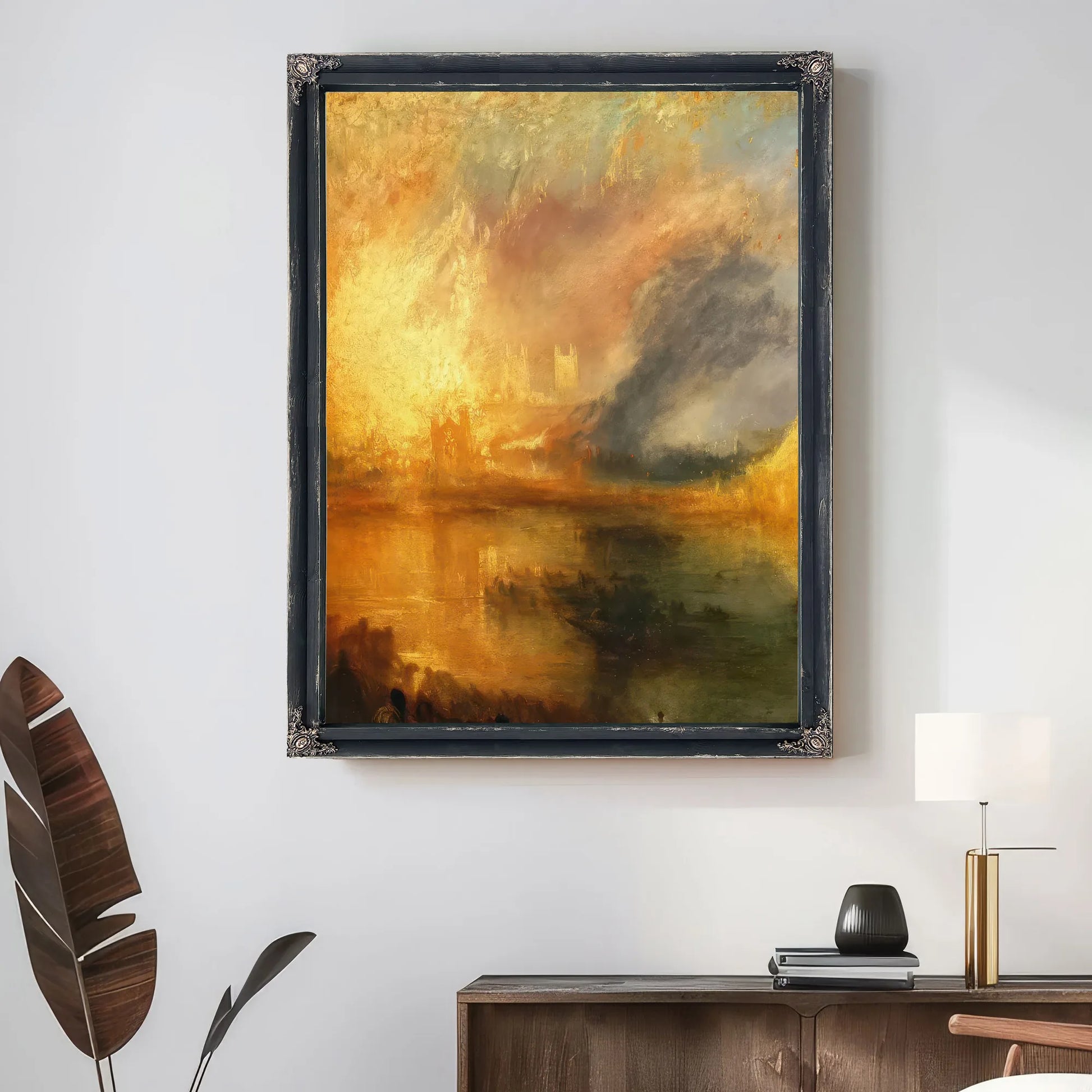 Detail From The Burning Of The Houses Of Lords And Commons 16Th Of October By Jwm Turner Fine Art Print