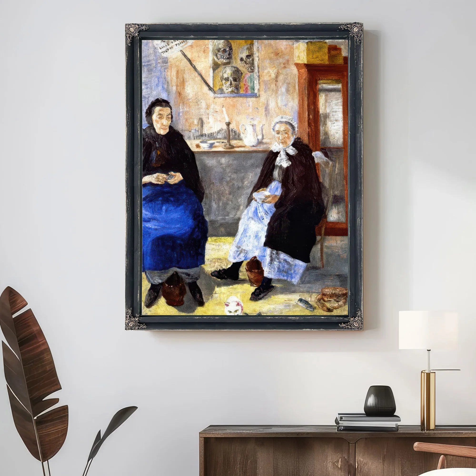 Melancholy Fishwives By James Ensor Fine Art Print