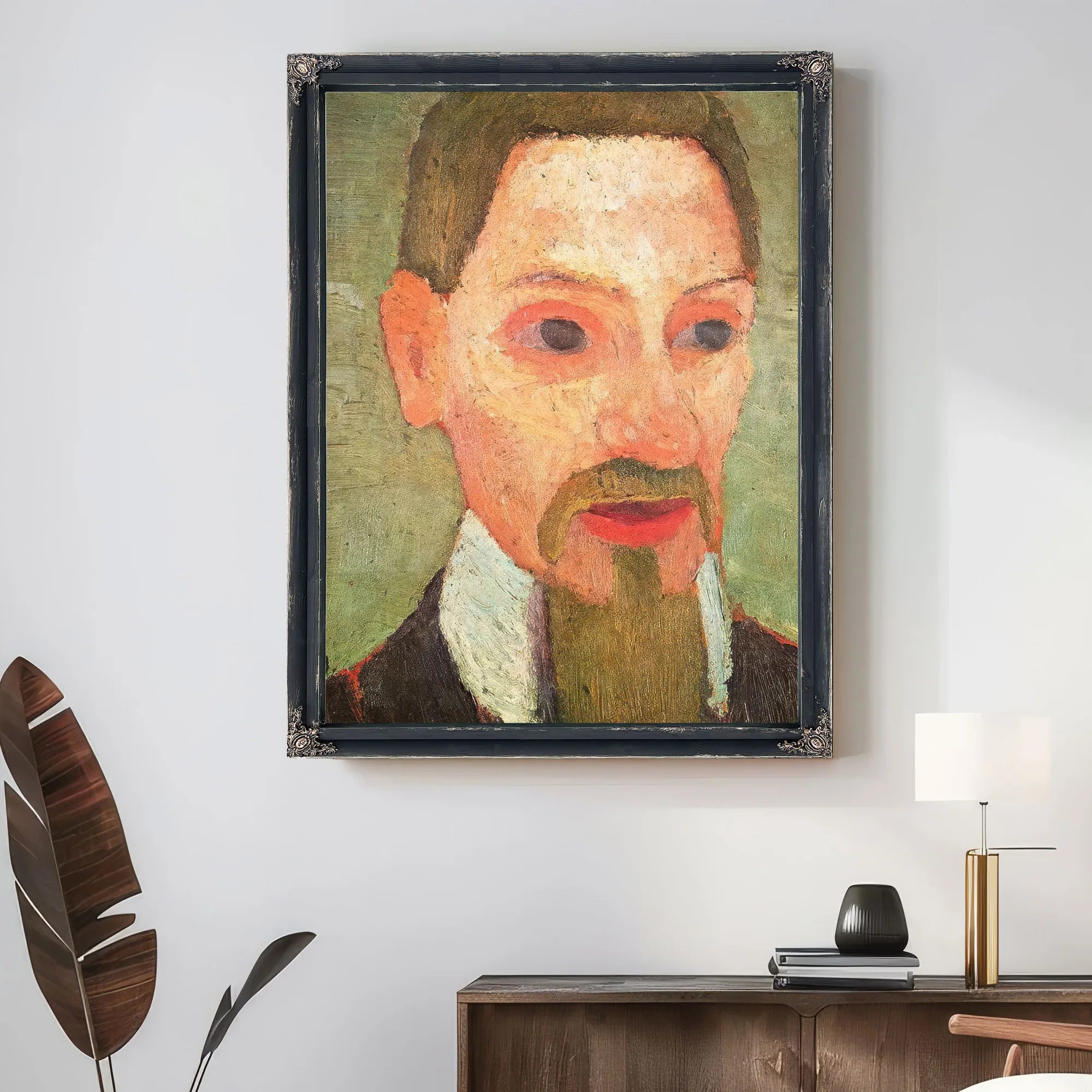 Portrait Of Rainer Maria Rilke By Paula Modersohn Becker Fine Art Print