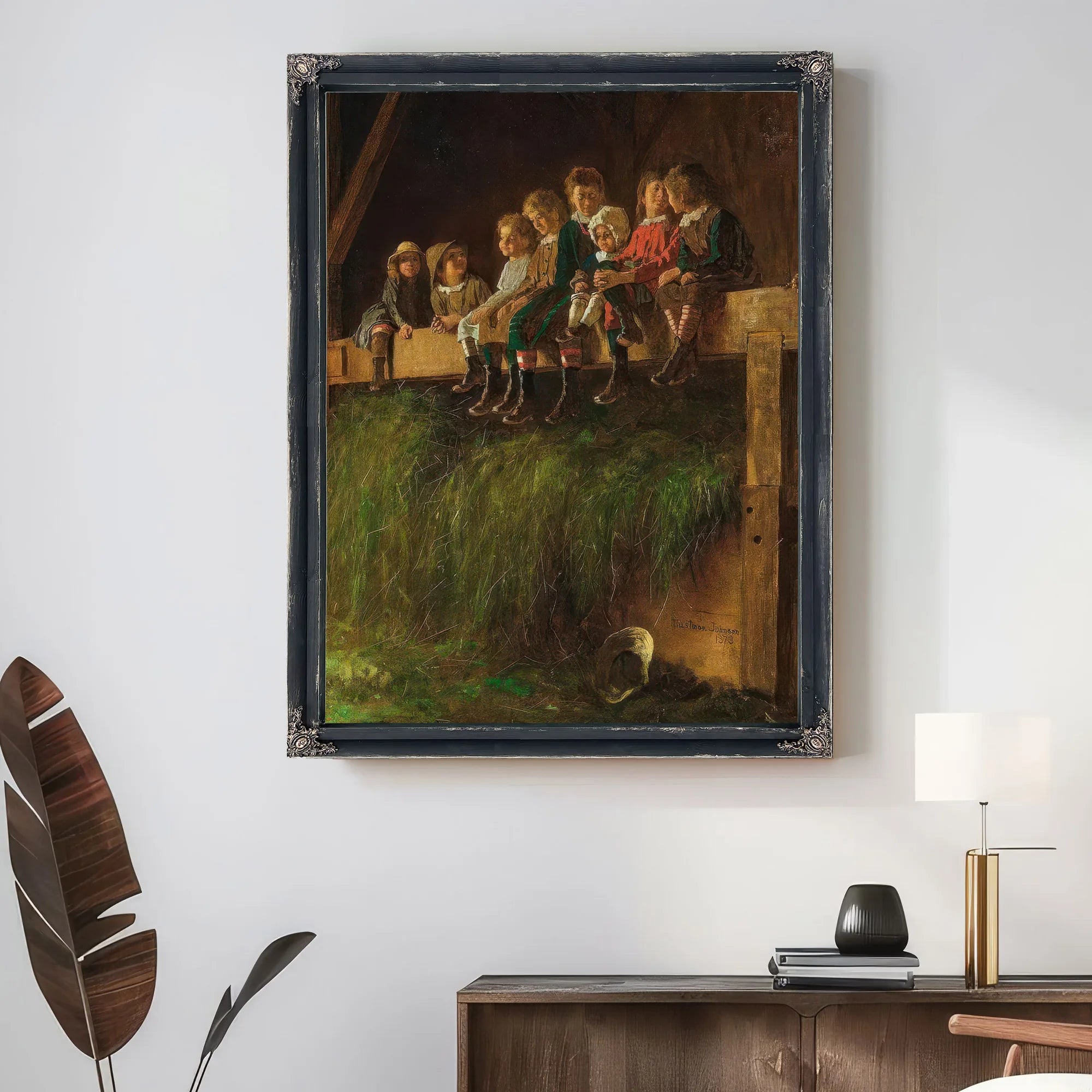 Barn Swallows By Eastman Johnson Fine Art Print