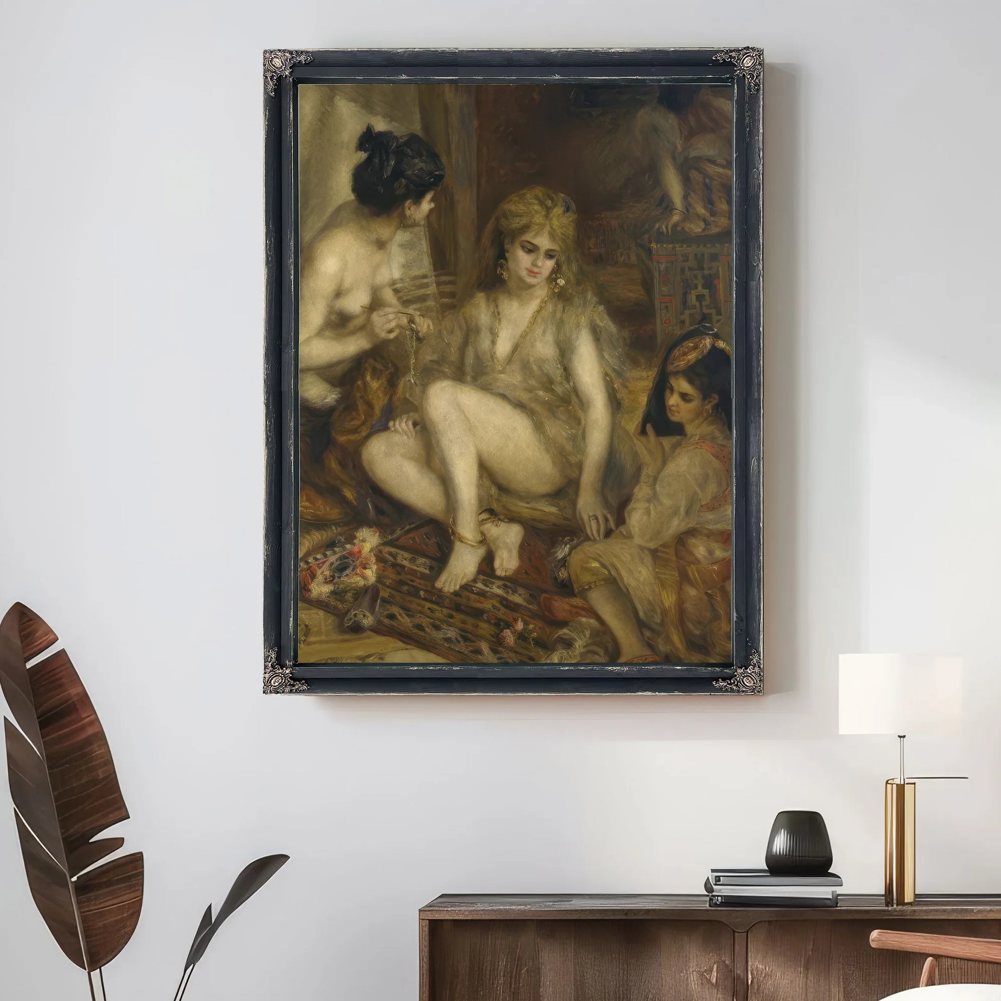 Parisiennes In Algerian Costume Or Harem By Pierre Auguste Renoir Fine Art Print