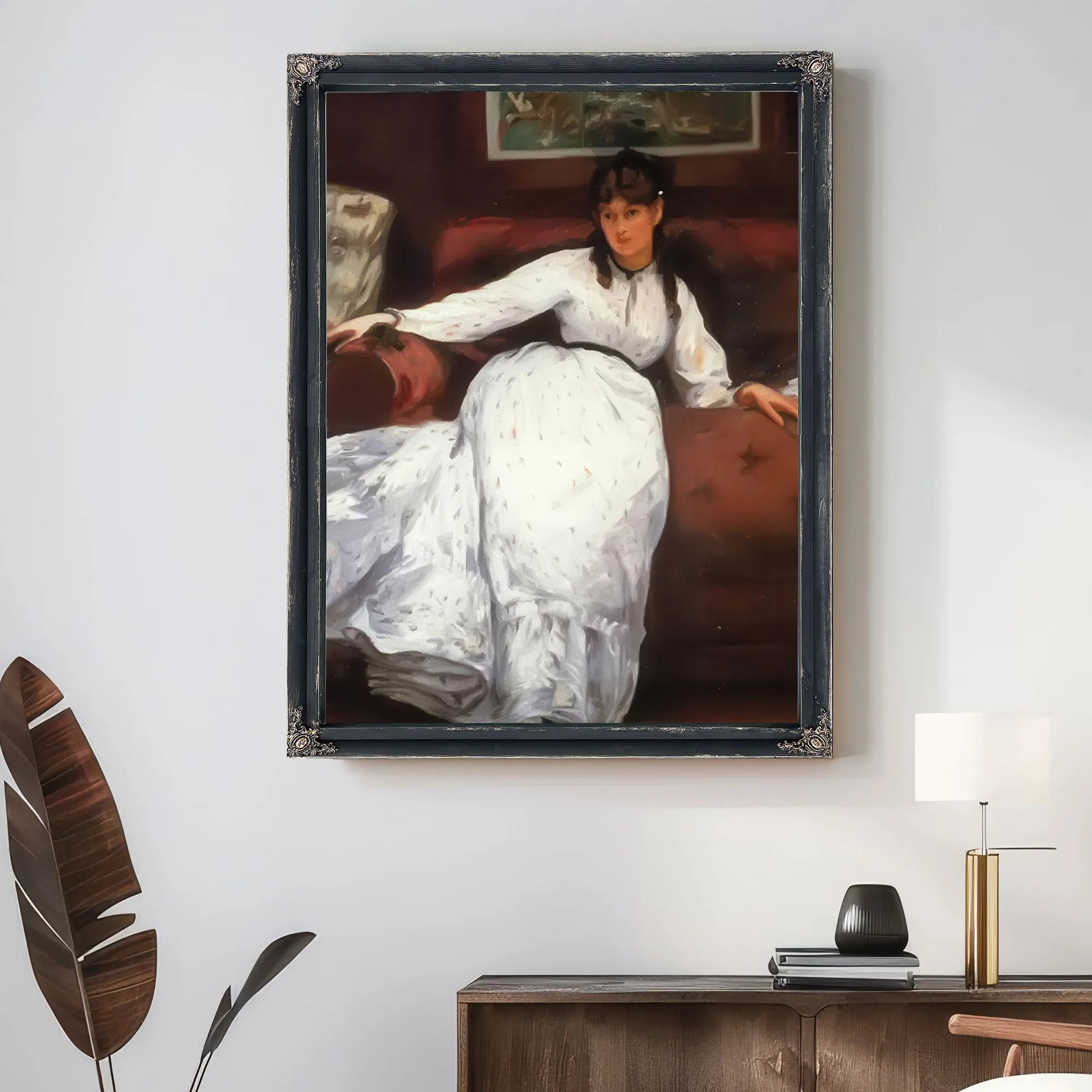 Repose Portrait Of Berthe Morisot By Edouard Manet Fine Art Print