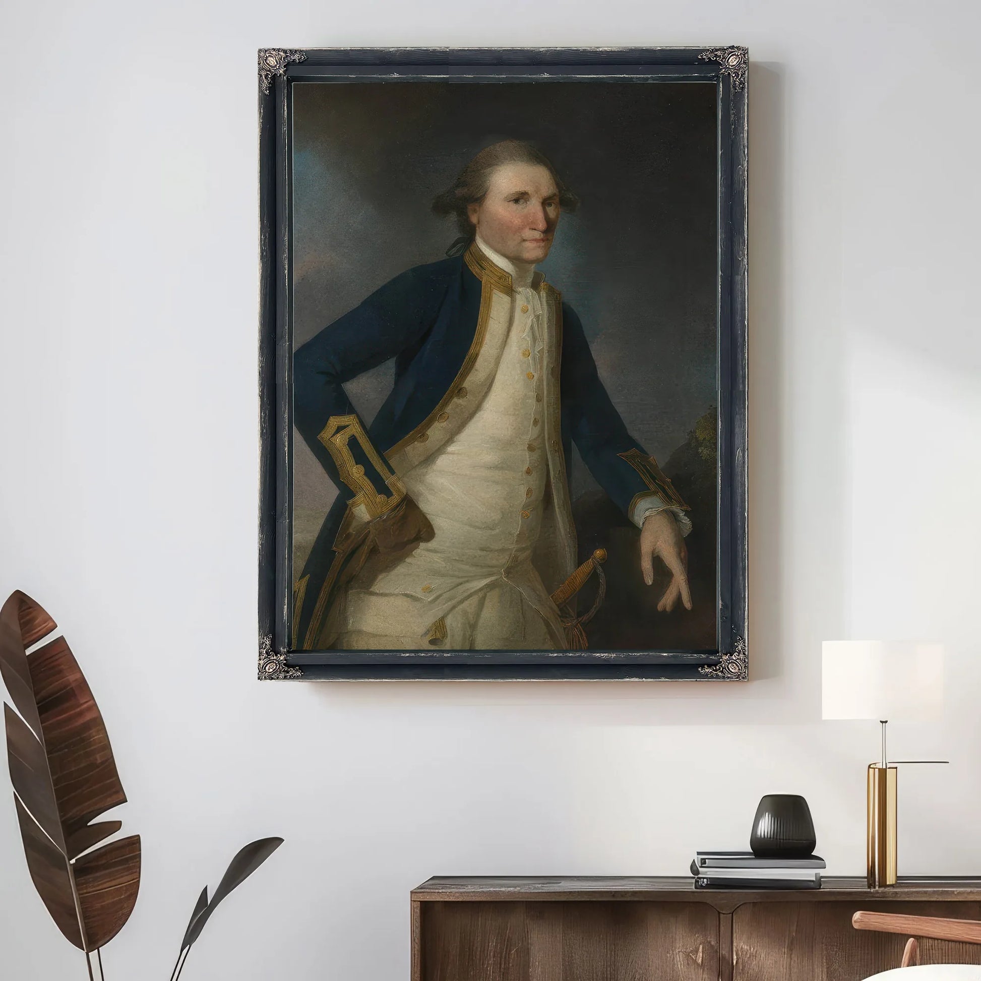 Portrait Of Captain James Cook Rn By John Webber Fine Art Print