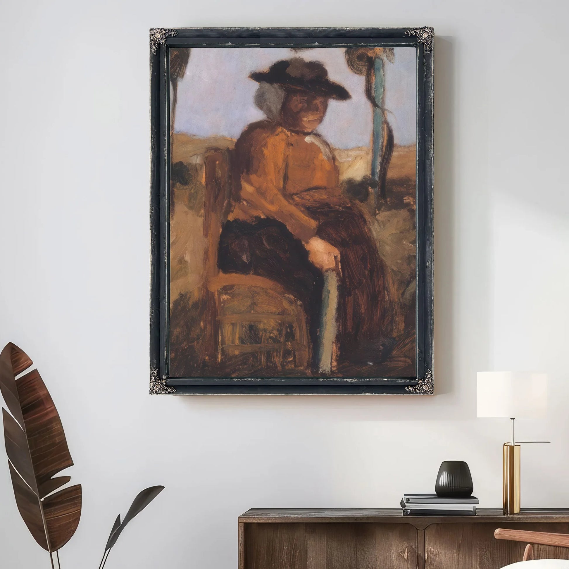 Study Of A Woman Seated In The Garden By Paula Modersohn Becker Fine Art Print