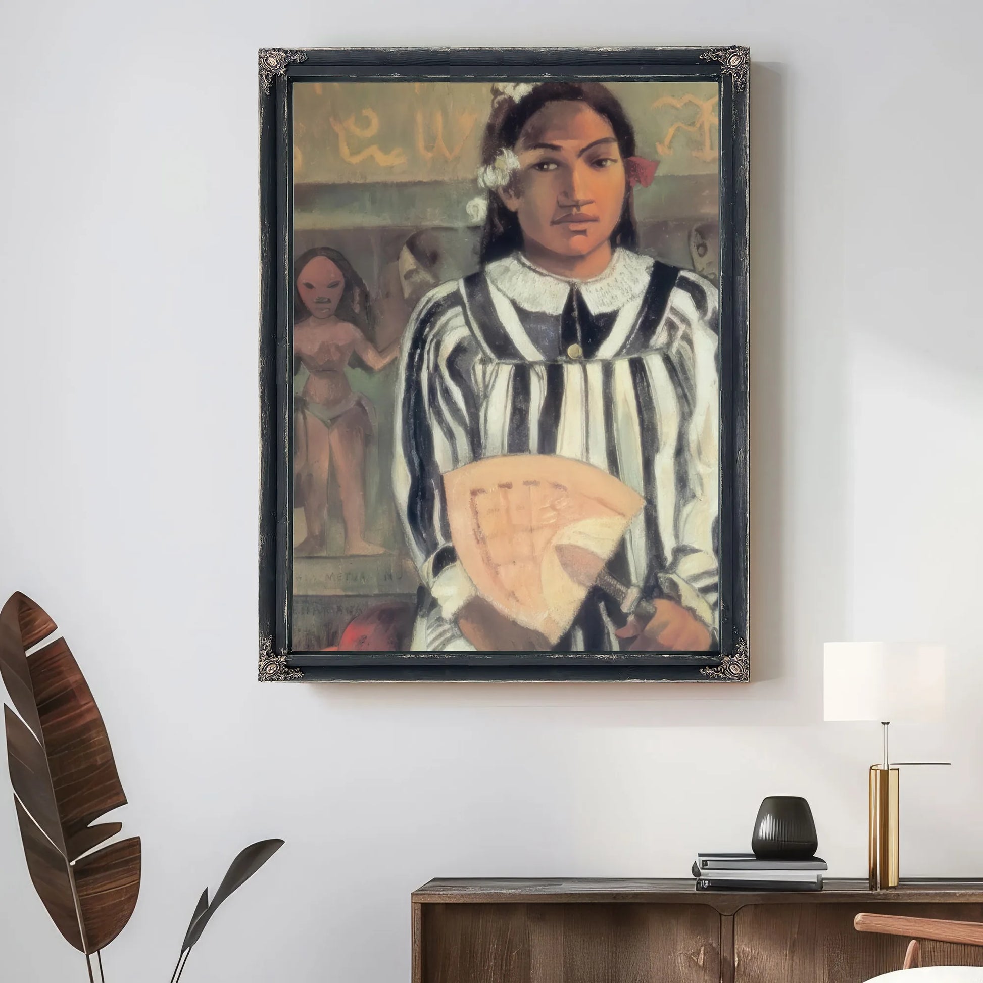 Merabi Metua No Tehama ( Teha Amana Has Many Parents) By Paul Gauguin Fine Art Print
