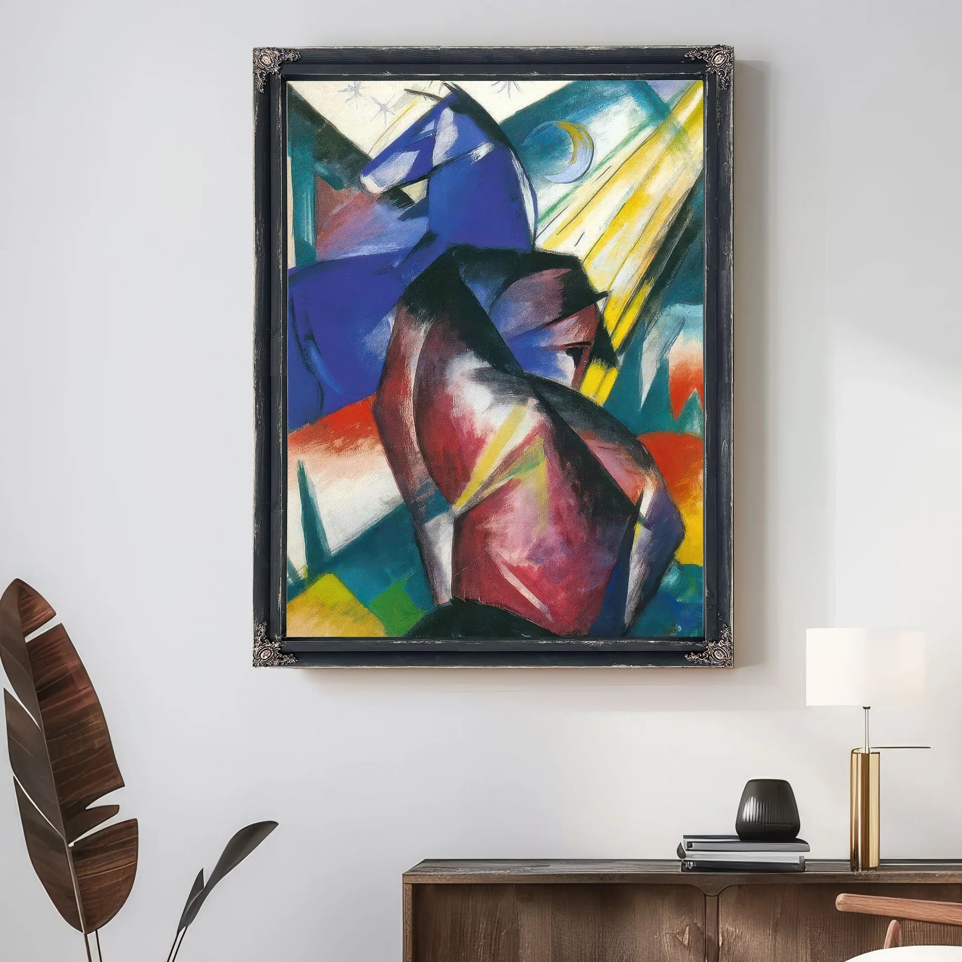 Two Horses By Franz Marc Fine Art Print