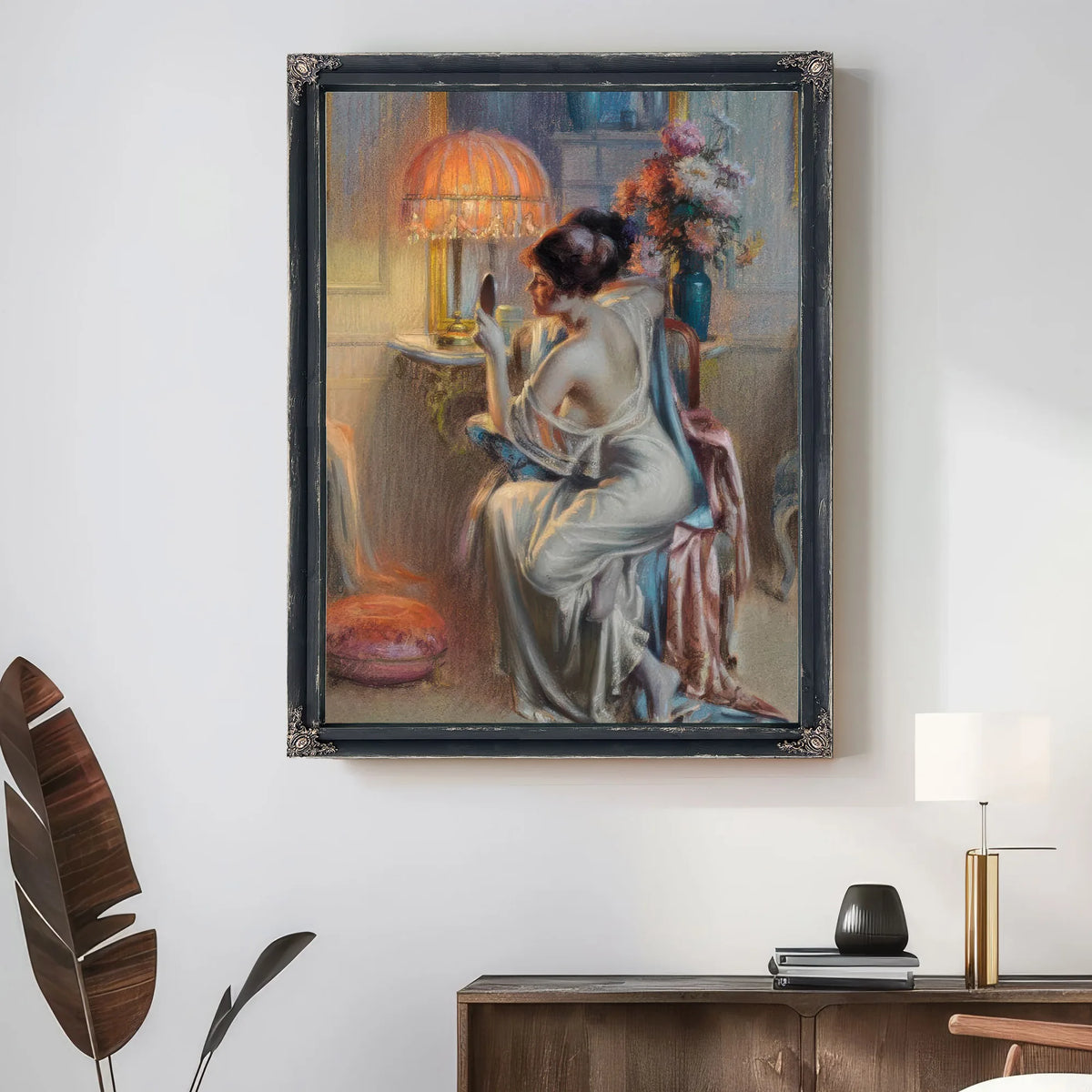 The Looking Glass By Enjolras Delphin Fine Art Print