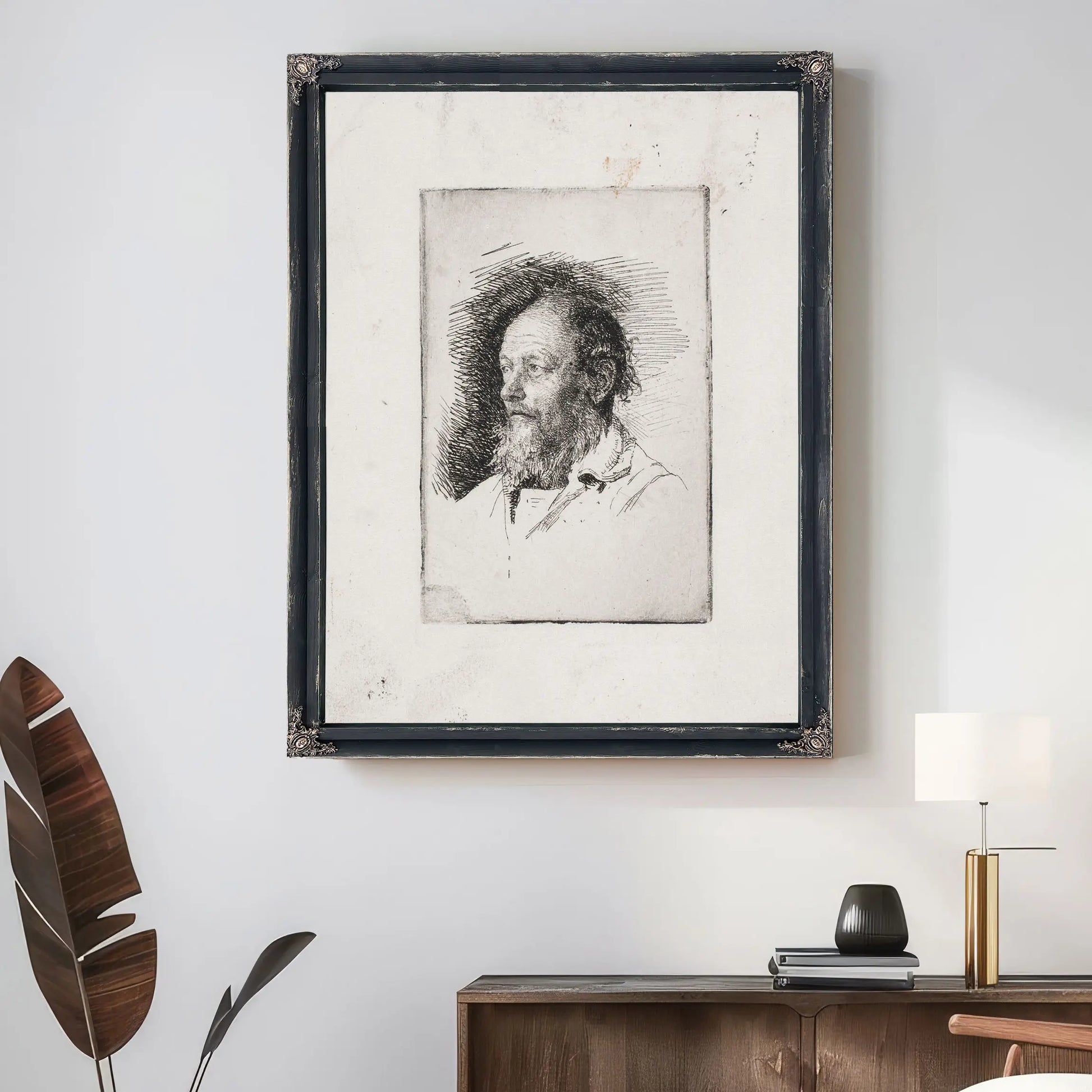 En Gammel Fisker Brystbillede by Carl Bloch
