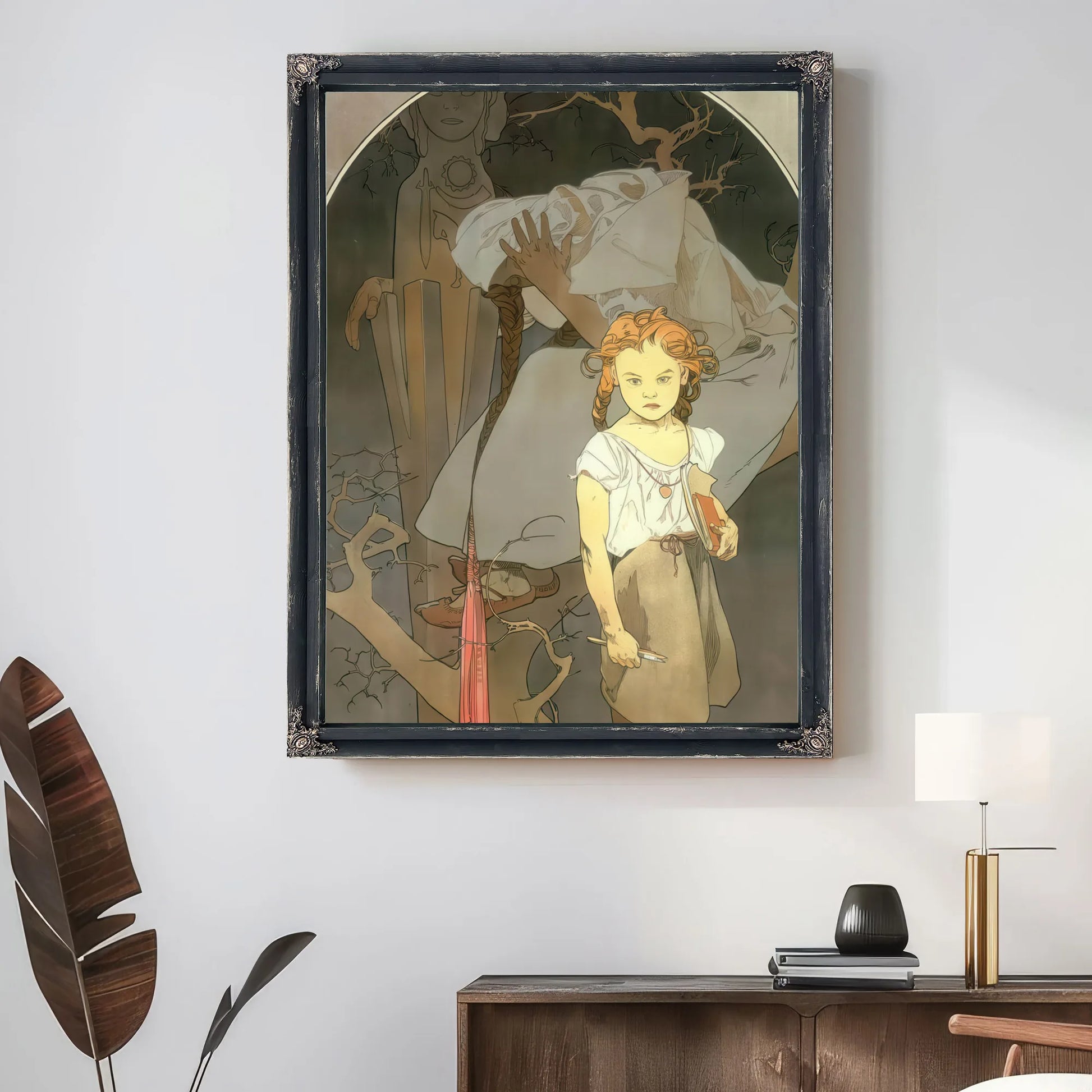 Lottery Of The Union Of Southwestern Moravia By Alphonse Mucha Fine Art Print