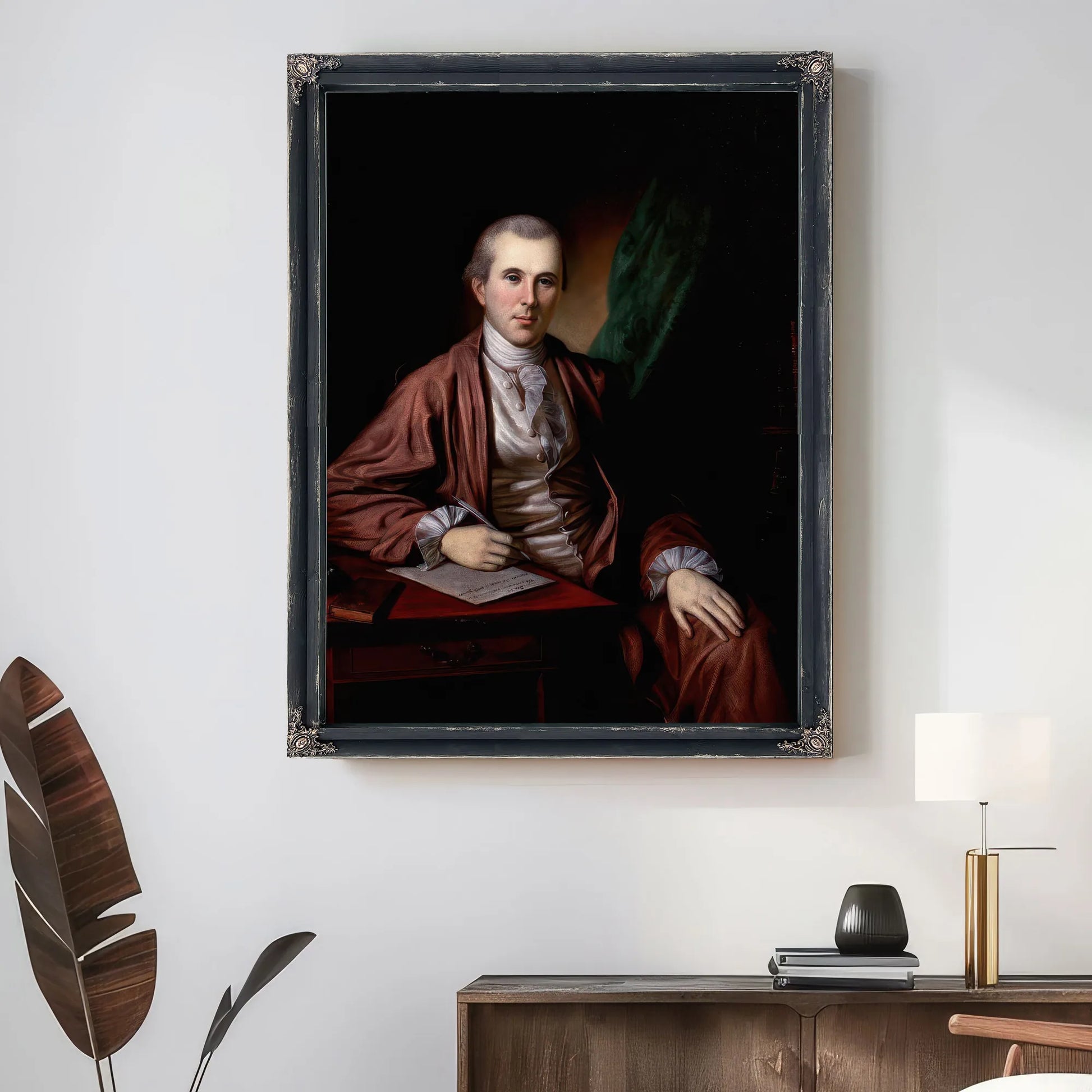 Portrait Of Dr. Benjamin Rush By Charles Willson Peale Fine Art Print