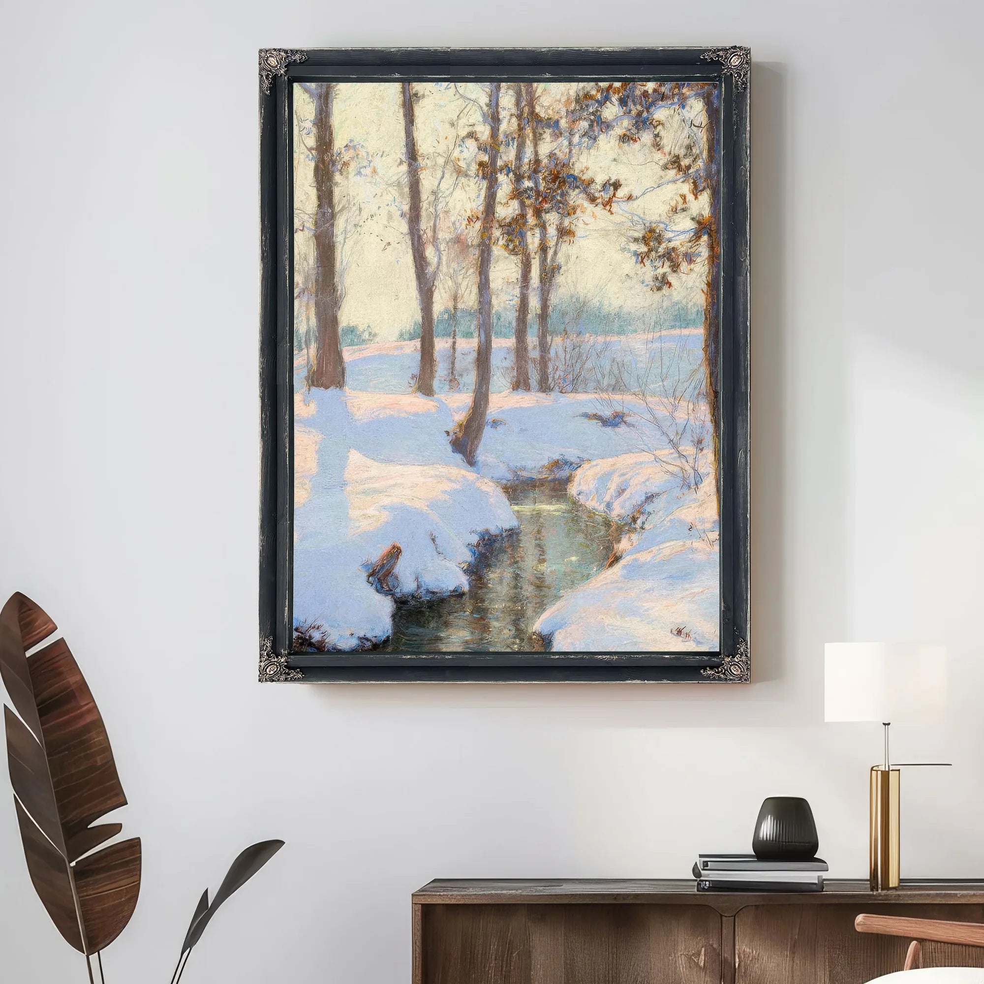 Brook In Winter By Walter Launt Palmer Fine Art Print