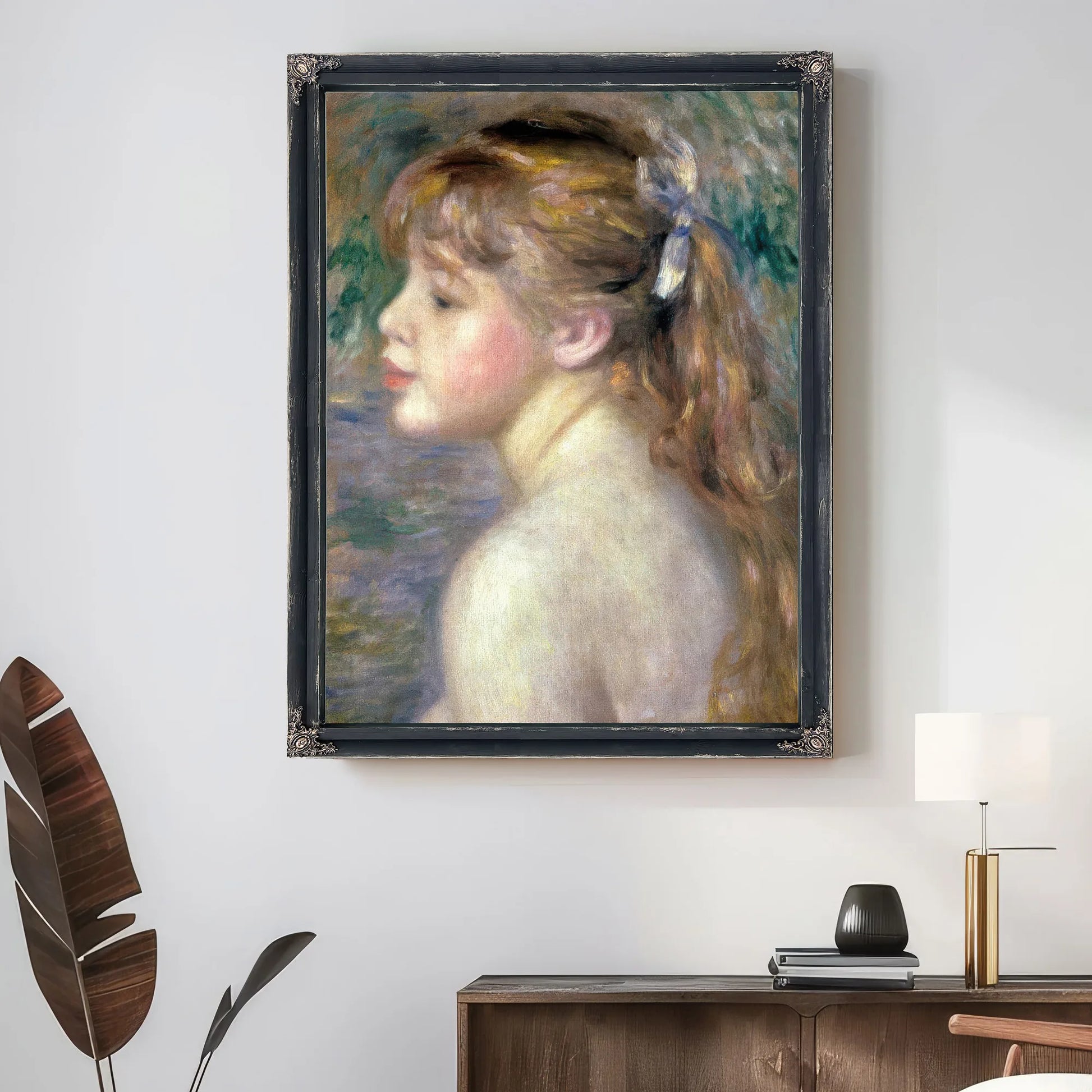 Head Of A Child By Pierre August Renoir Fine Art Print