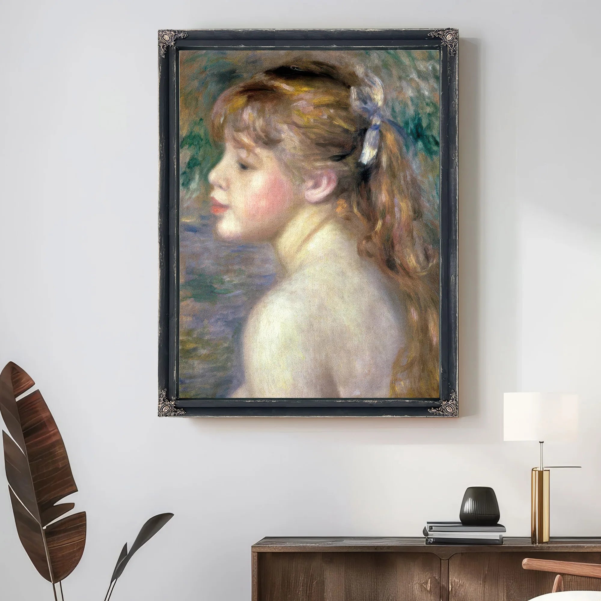 Head Of A Child By Pierre August Renoir Fine Art Print
