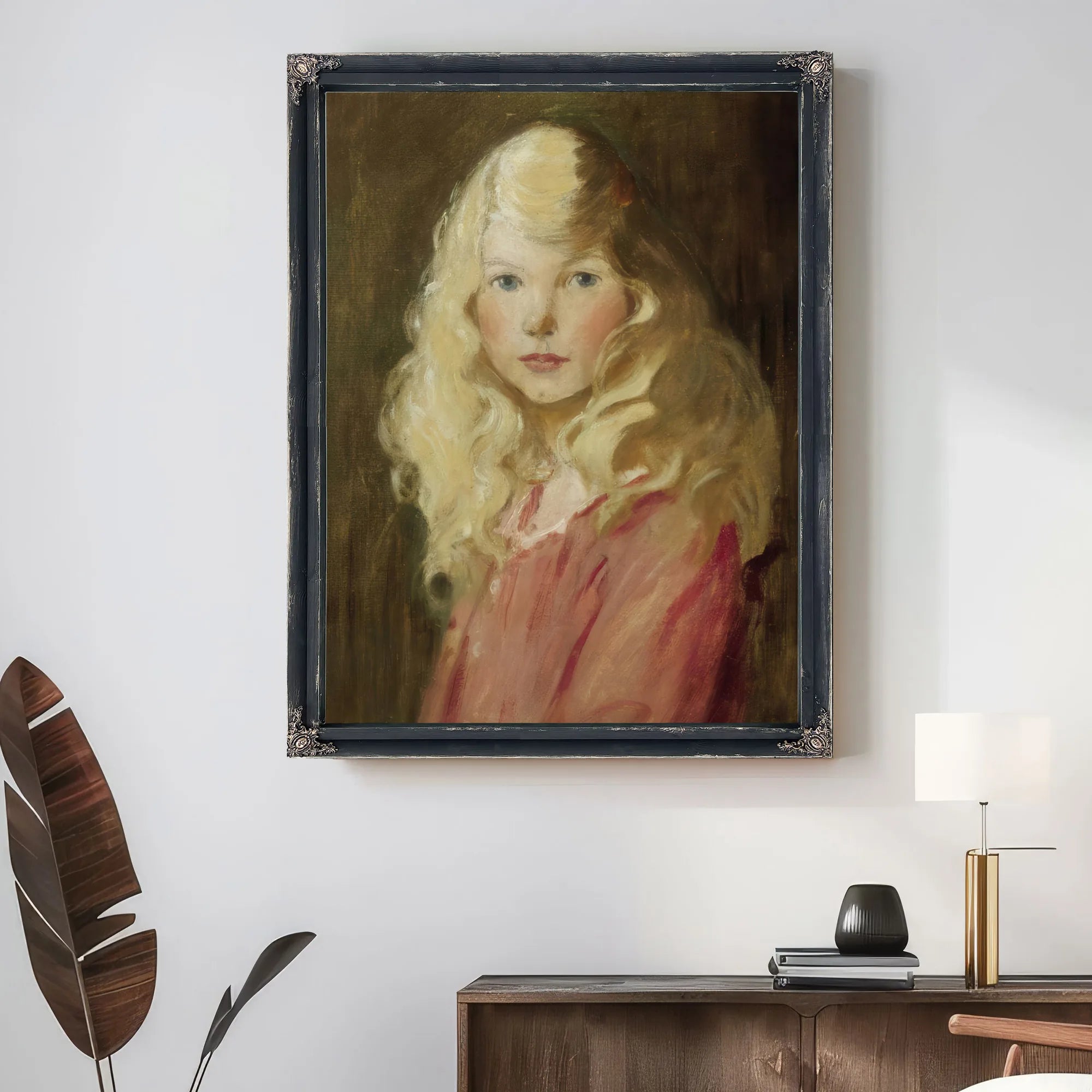 Portrait Of A Girl By Jessie Willcox Smith Fine Art Print