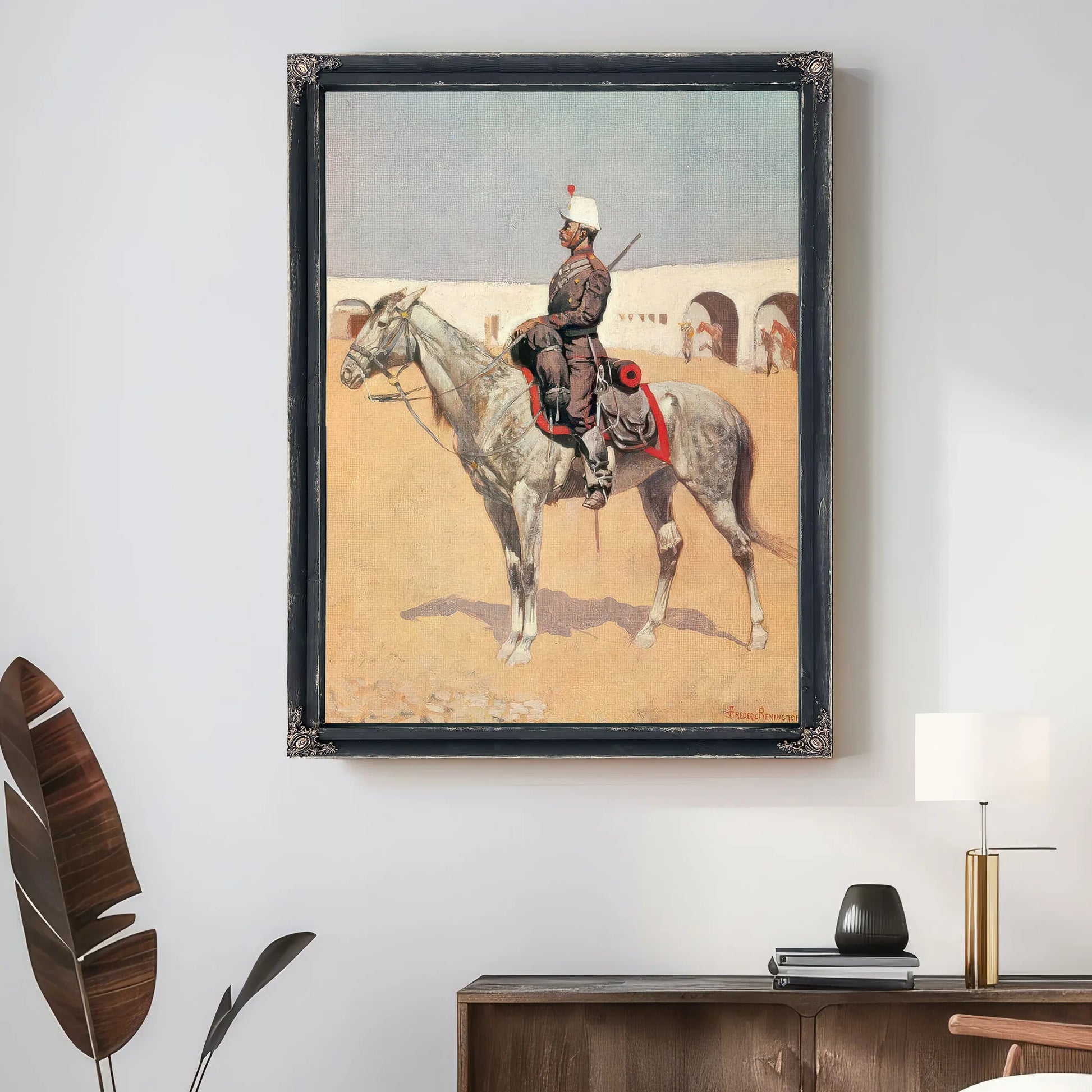 Cavalryman Of The Line,Mexico By Frederic Remington Fine Art Print