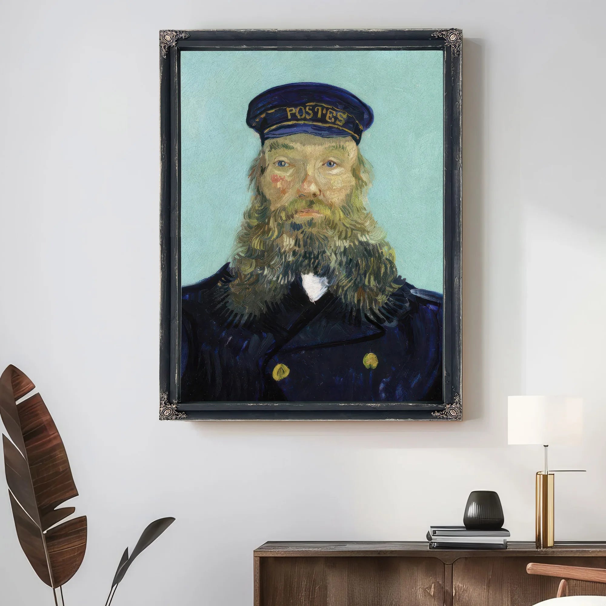 Portrait Of Postman Roulin By Vincent Van Gogh Fine Art Print