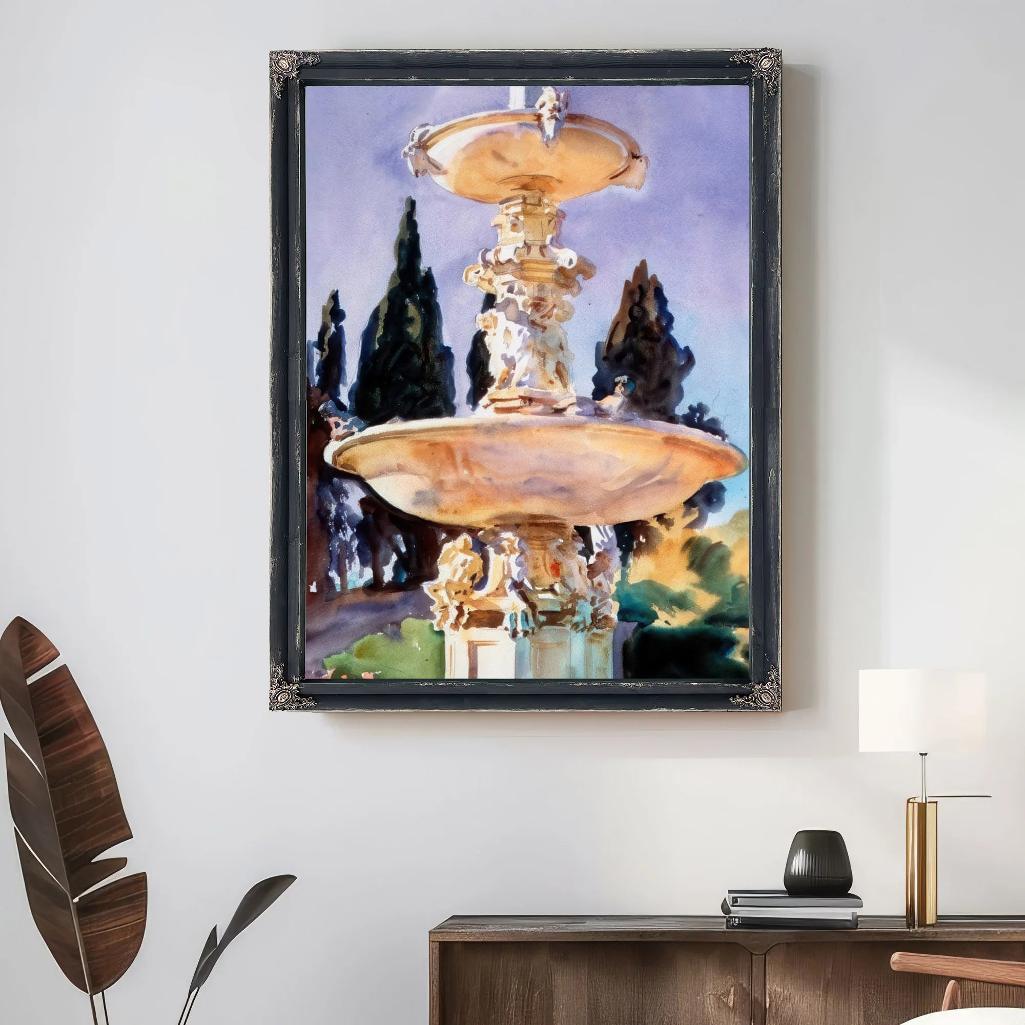 In A Medici Villa By John Singer Sargent Fine Art Print
