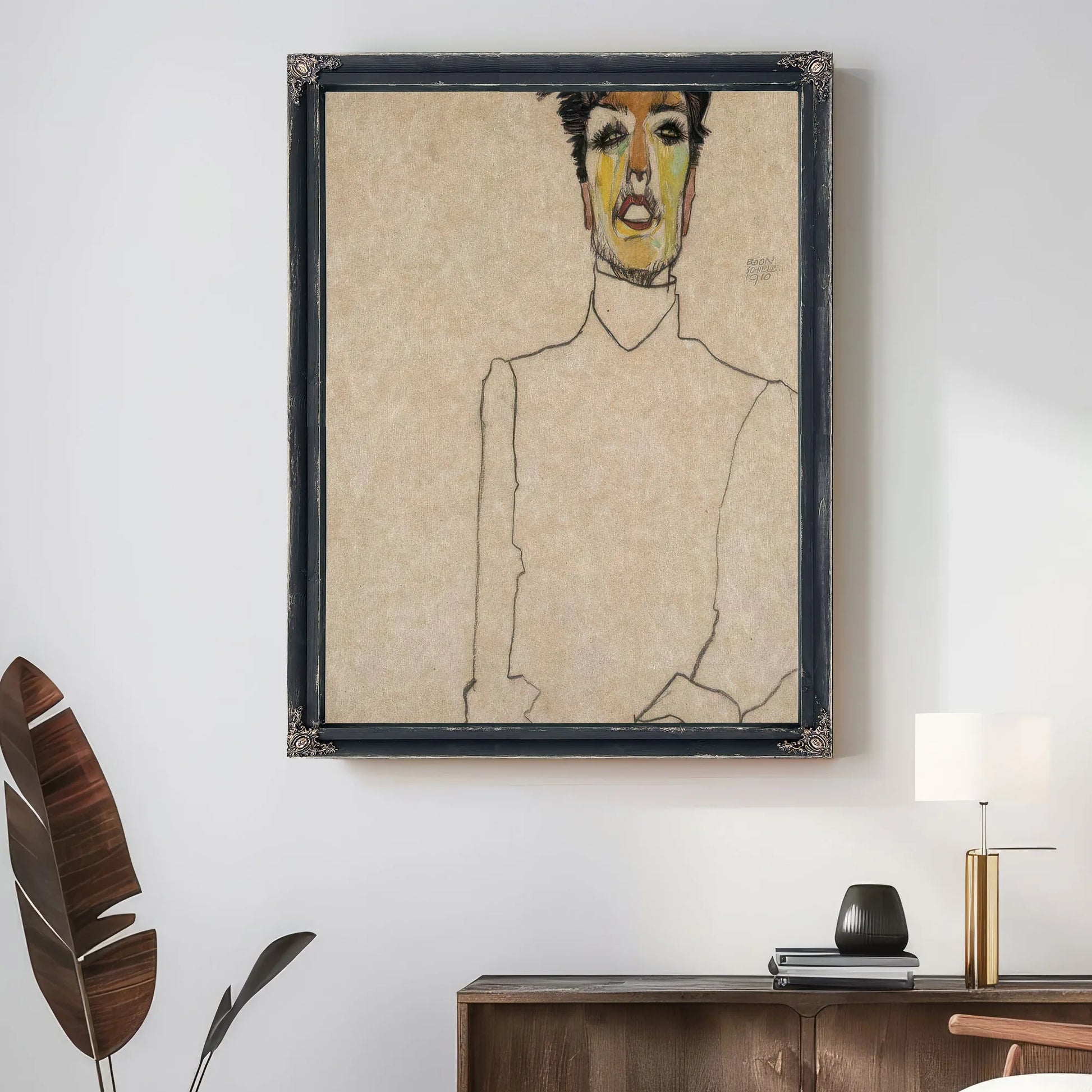 Singer Van Osen By Egon Schiele Fine Art Print