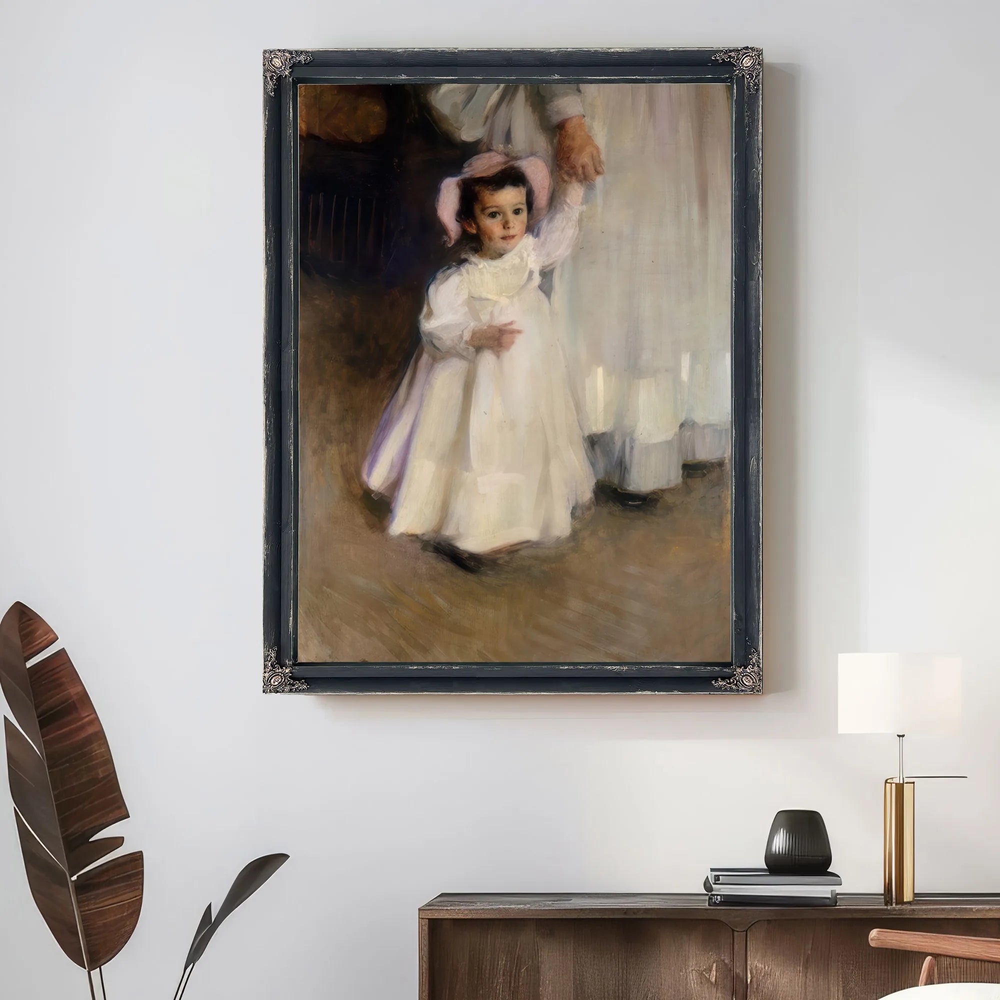 Ernesta Child With Nurse 1894 By Cecilia Beaux Fine Art Print