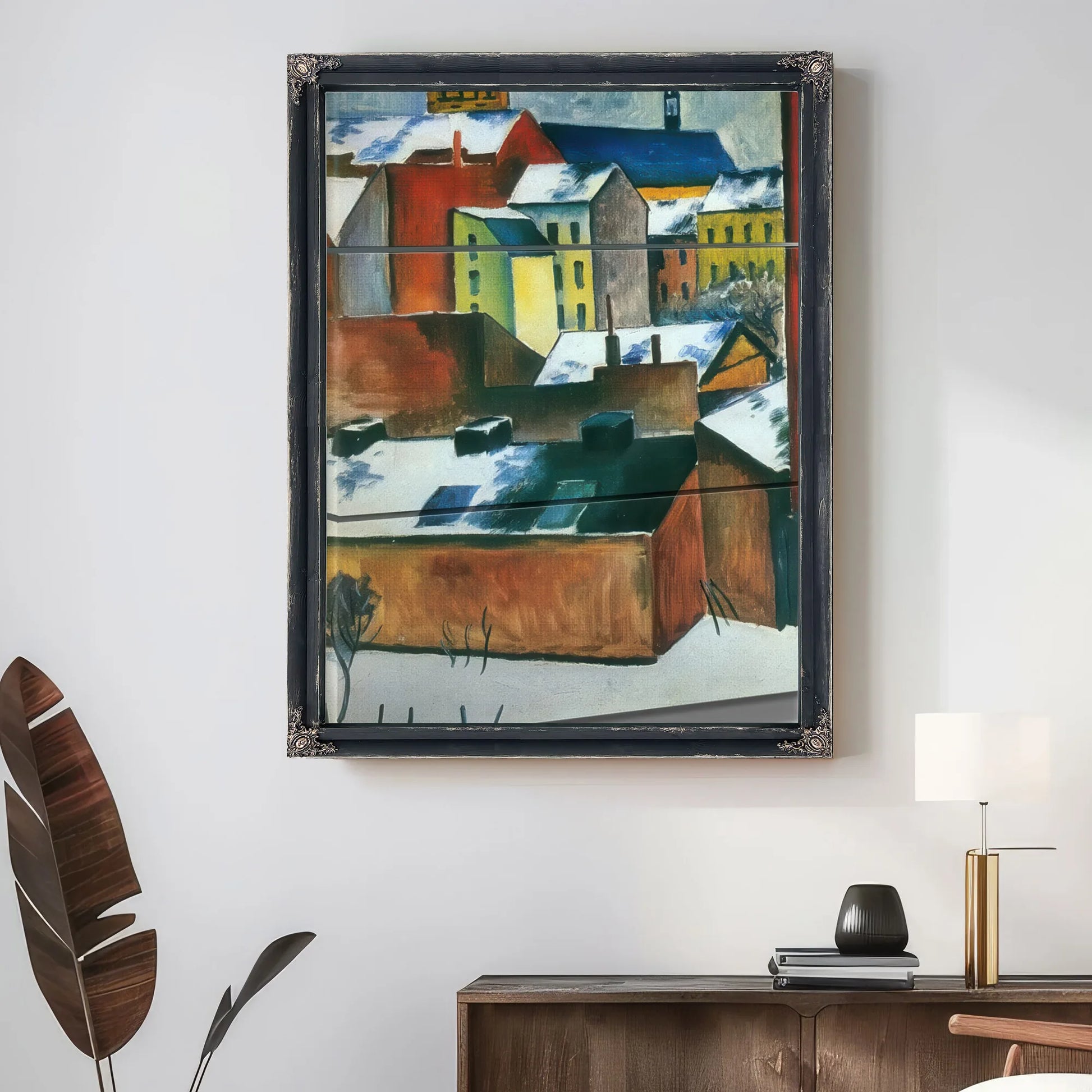 The Church Of St Mary In Bonn Covered With Snow By August Macke Fine Art Print