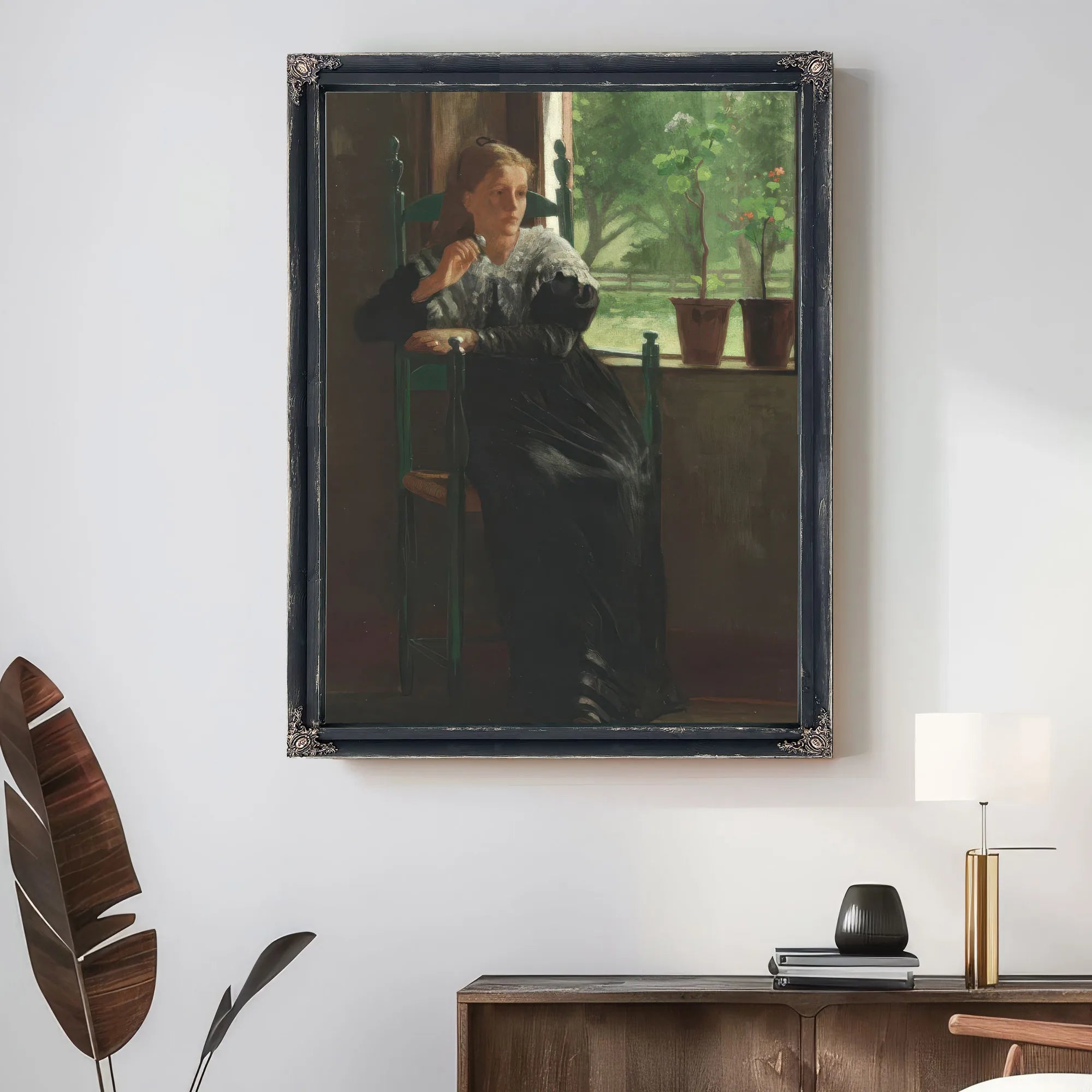 At The Window By Winslow Homer Fine Art Print