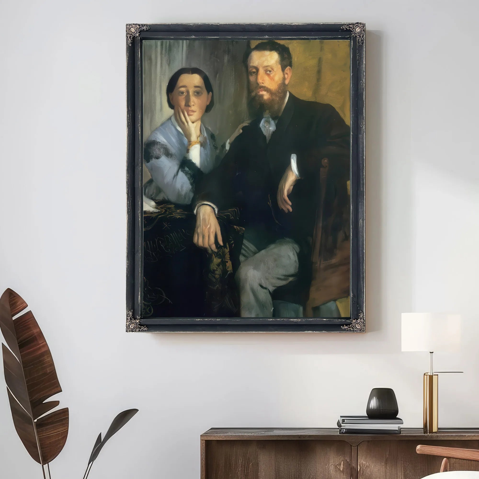 M. And Mme. Edmond Morbilli By Edgar Degas Fine Art Print