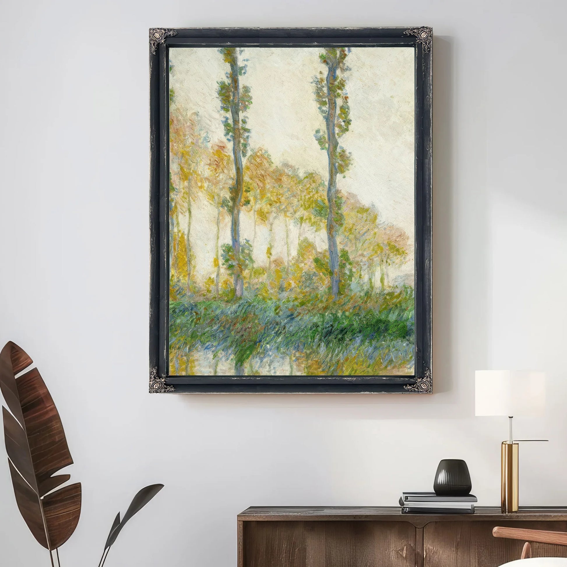 The Three Trees, Autumn By Claude Monet Fine Art Print