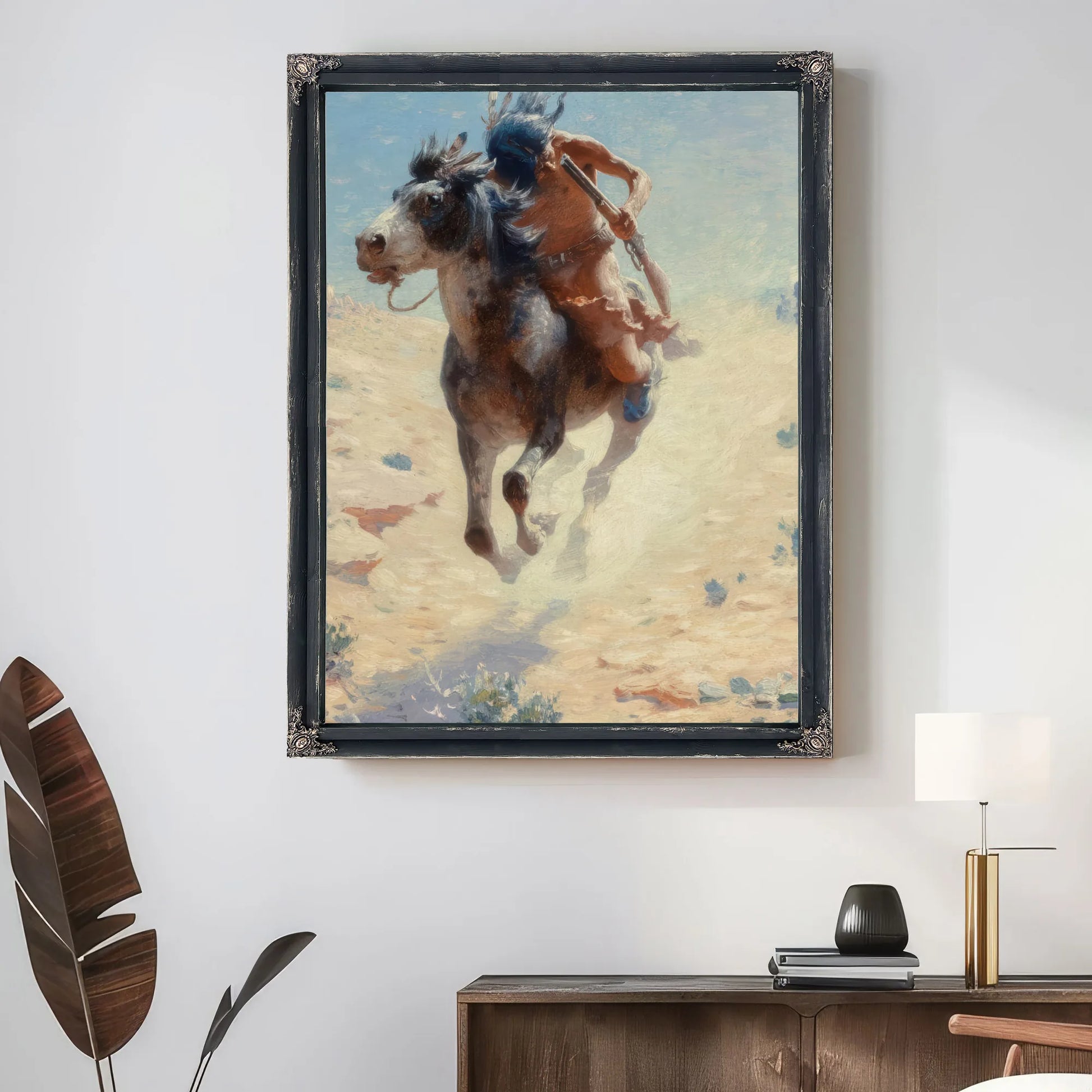 Indian Rider 1918 By Charles Marion Russell Fine Art Print