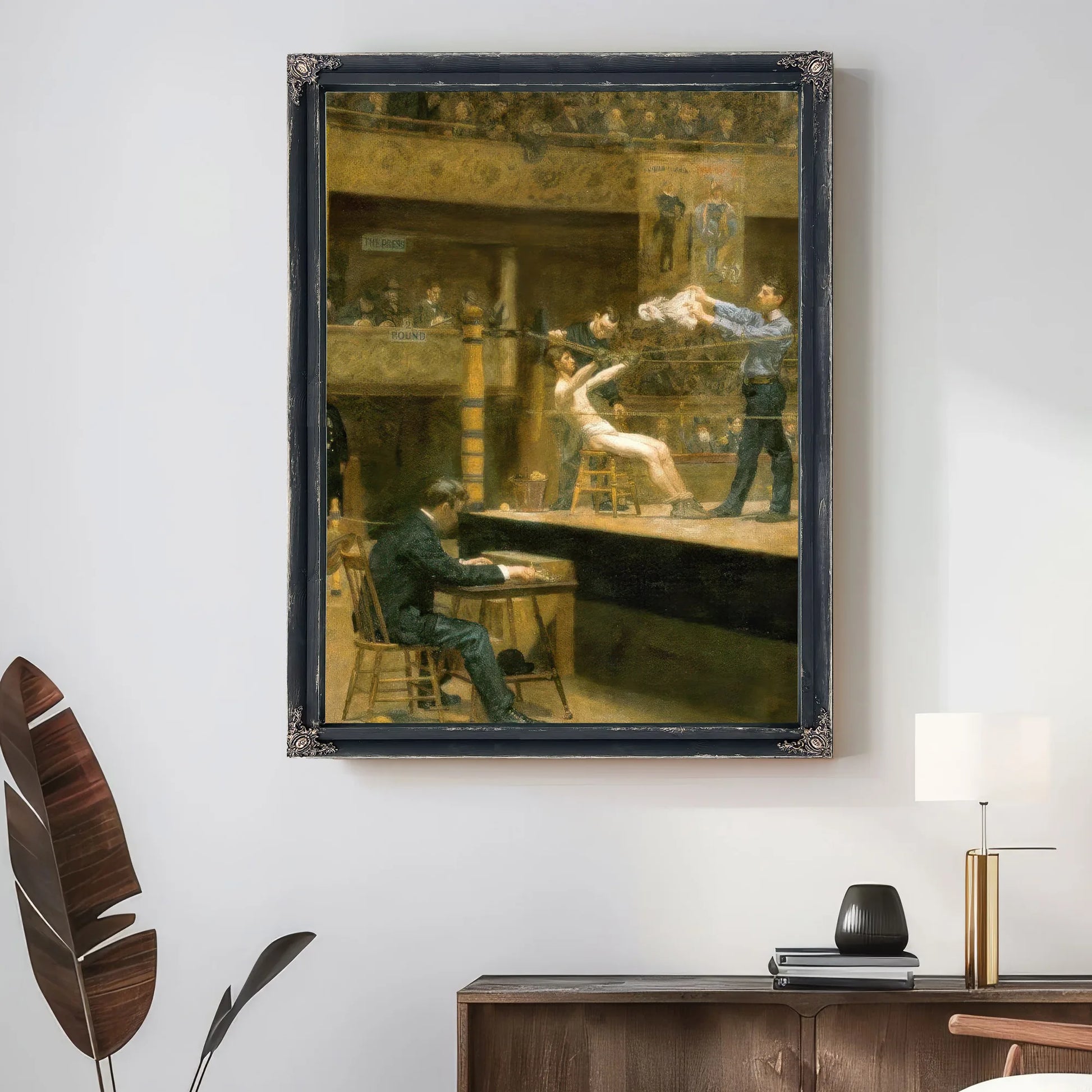 Between Rounds By Thomas Eakins Fine Art Print