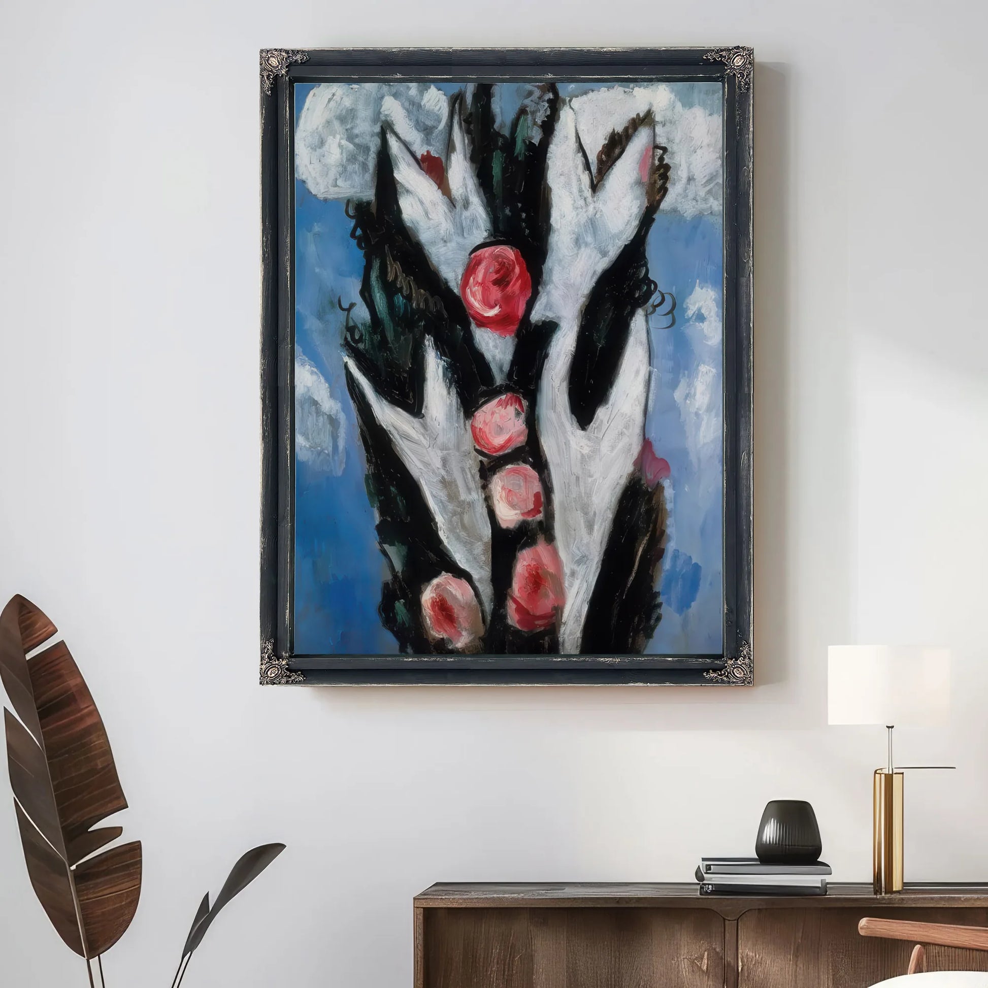 Roses By Marsden Hartley Fine Art Print