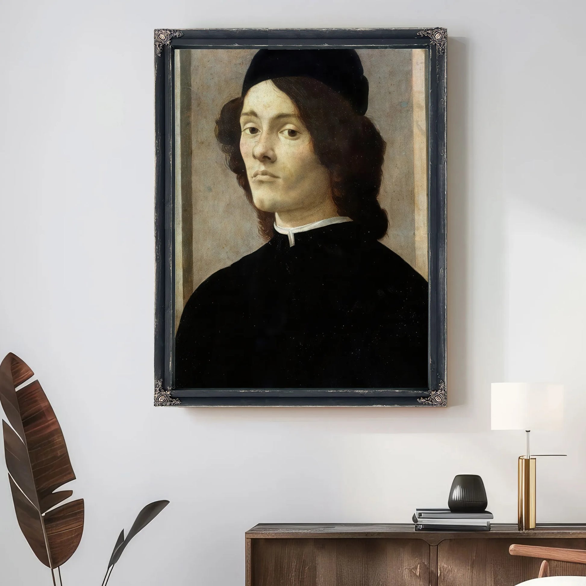 Portrait Of A Man By Sandro Botticelli Fine Art Print