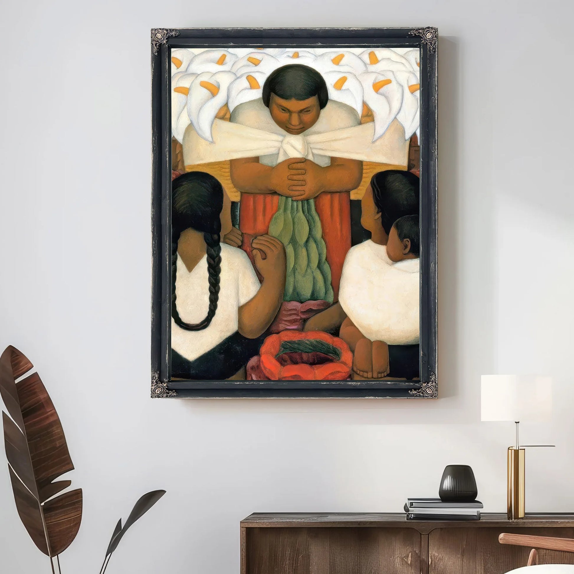 Flower Day Flower Festival By Diego Rivera Fine Art Print