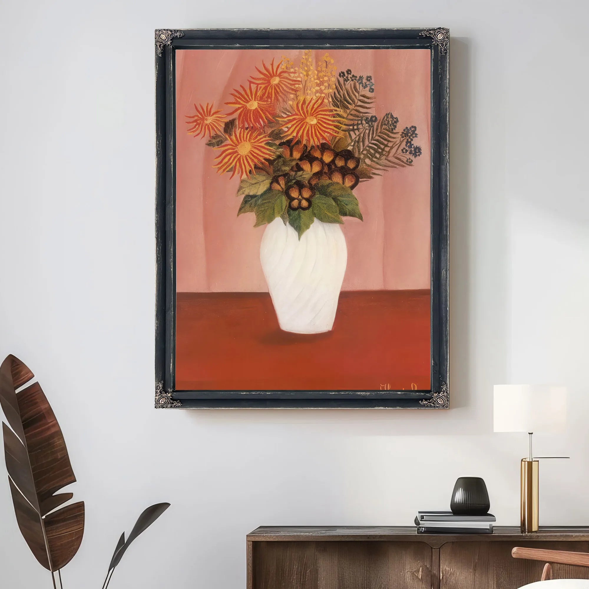 Flower 1895 1900 Fleurs By Henri Rousseau Fine Art Print