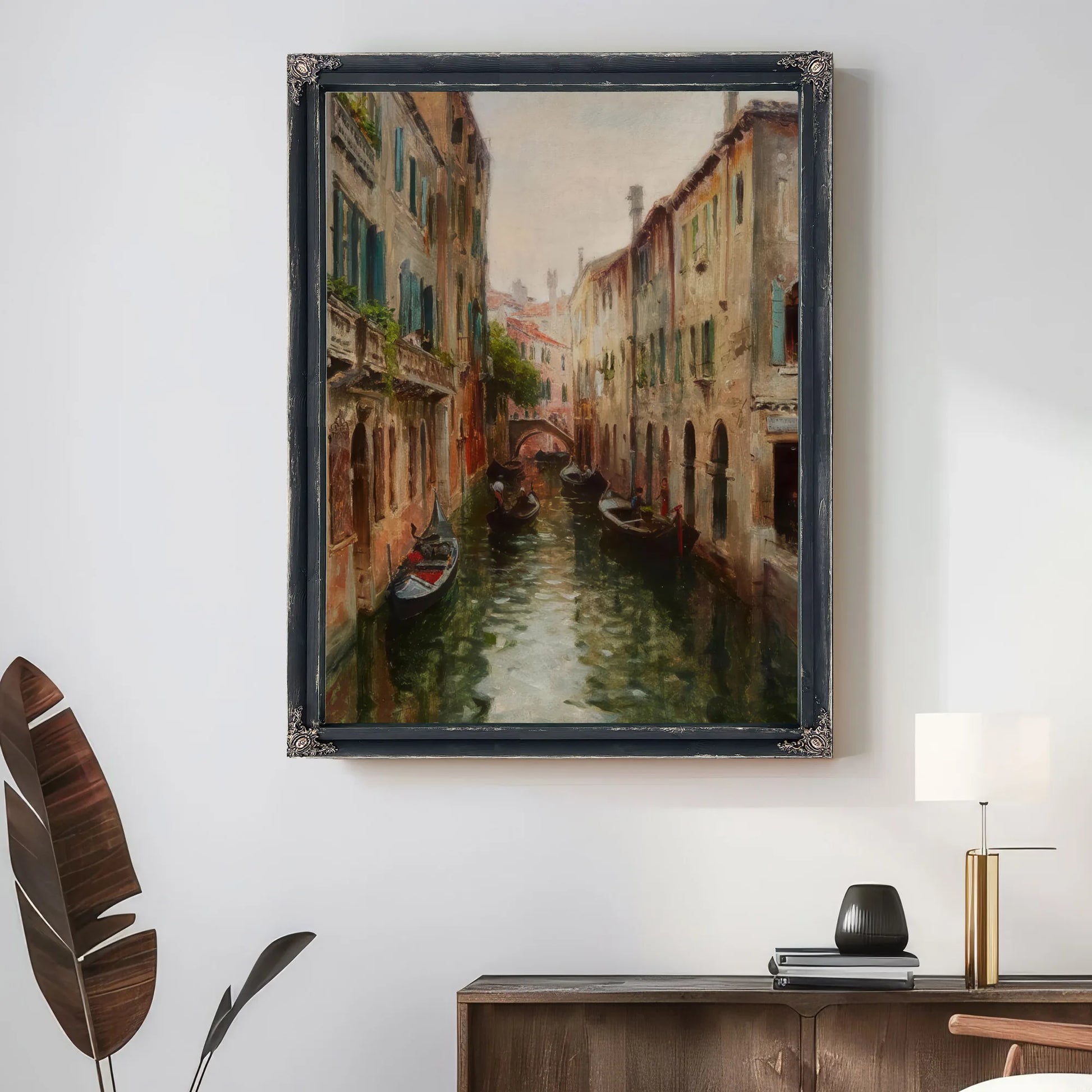 Rio St. Aponal, Venice By Louis Aston Knight Fine Art Print