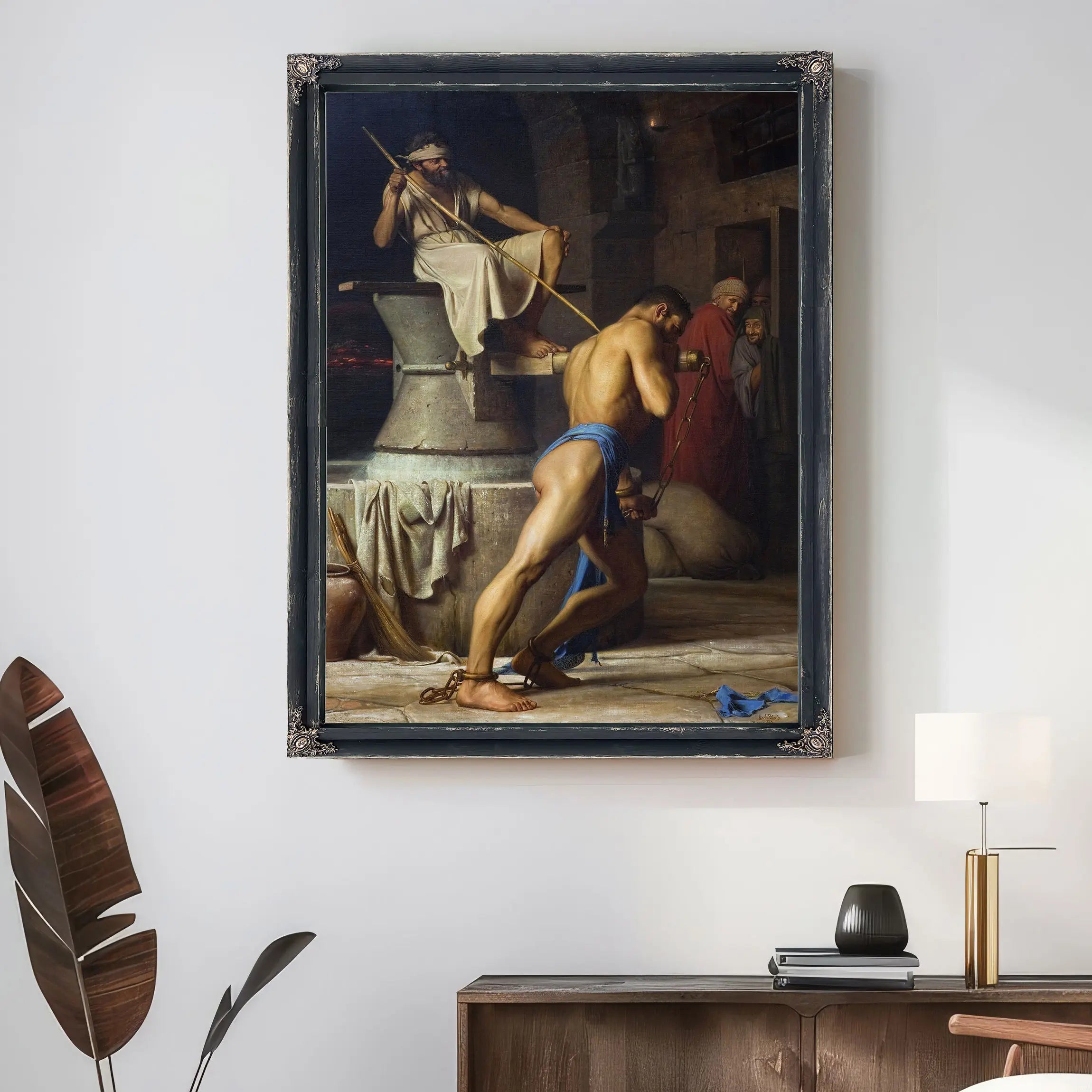Samson And The Philistines by Carl Bloch