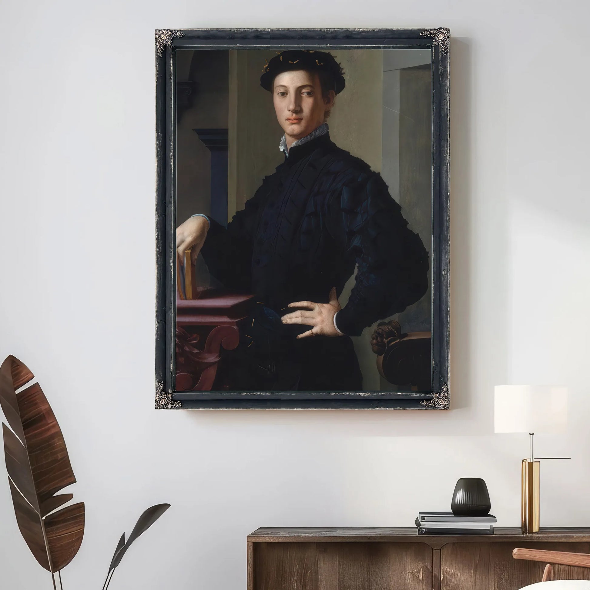 Portrait Of A Young Man 1530 Mannerism 95 6X74 9Cm Met By Agnolo Bronzino Fine Art Print