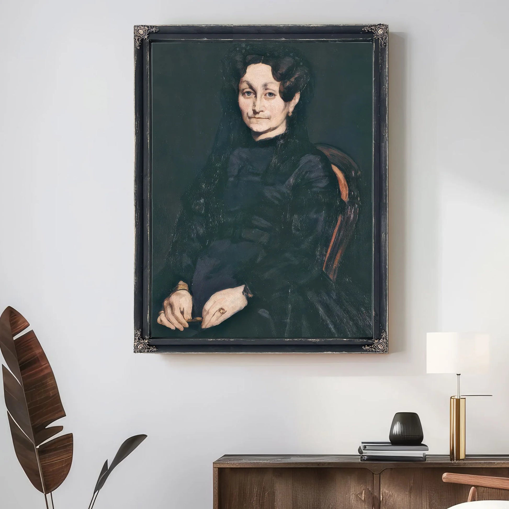 Portrait Of Madame Auguste Manet By Edouard Manet Fine Art Print