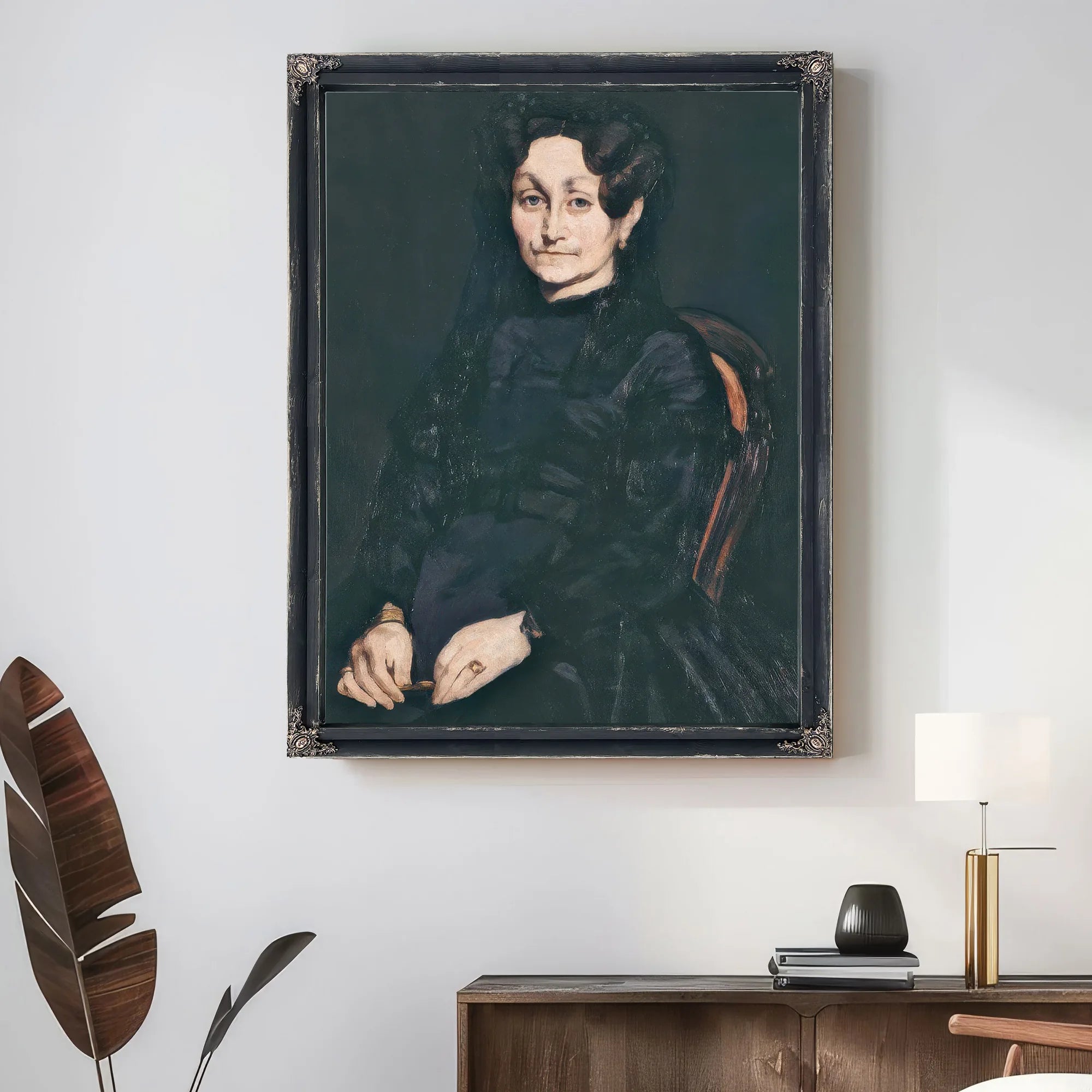 Portrait Of Madame Auguste Manet By Edouard Manet Fine Art Print