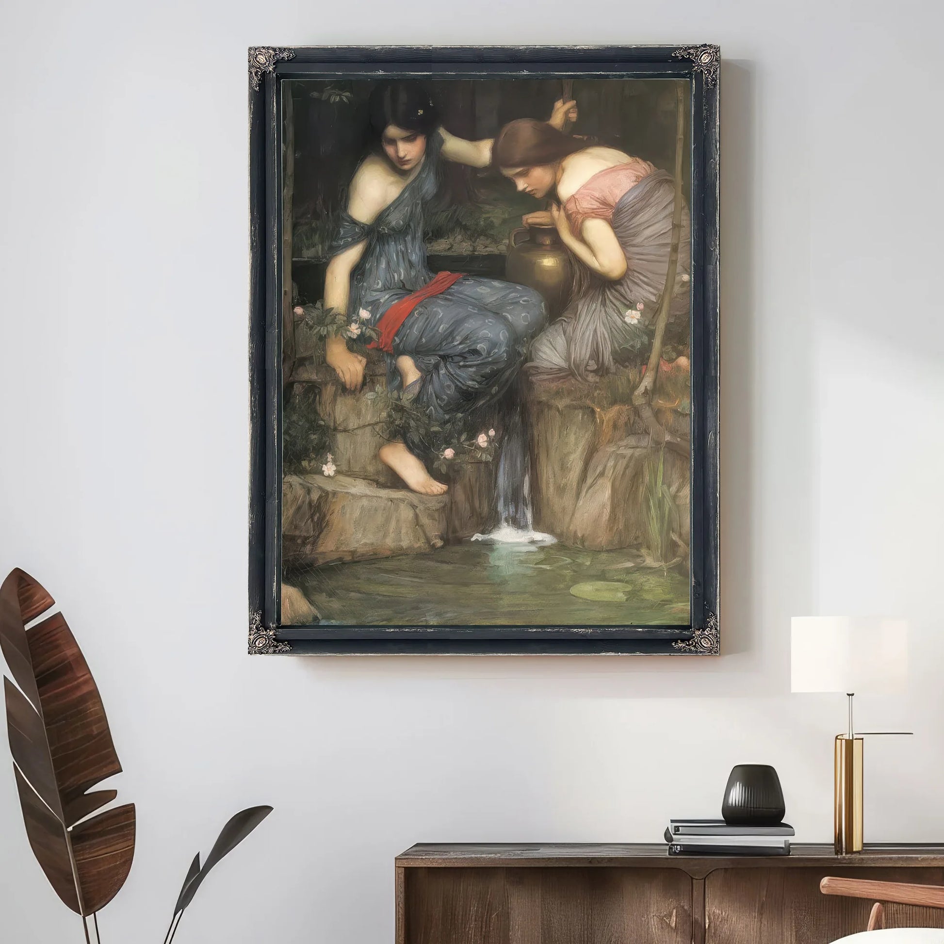 Nymphs Finding The Head Of Orpheus By John Waterhouse Fine Art Print