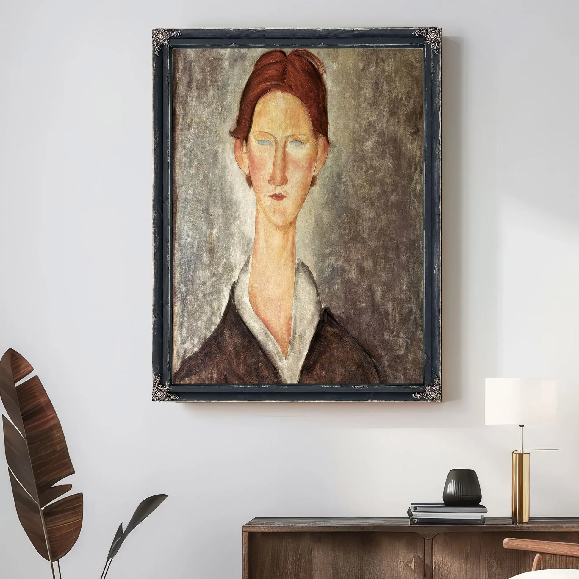 Portrait Of A Student By Amedeo Modigliani Fine Art Print