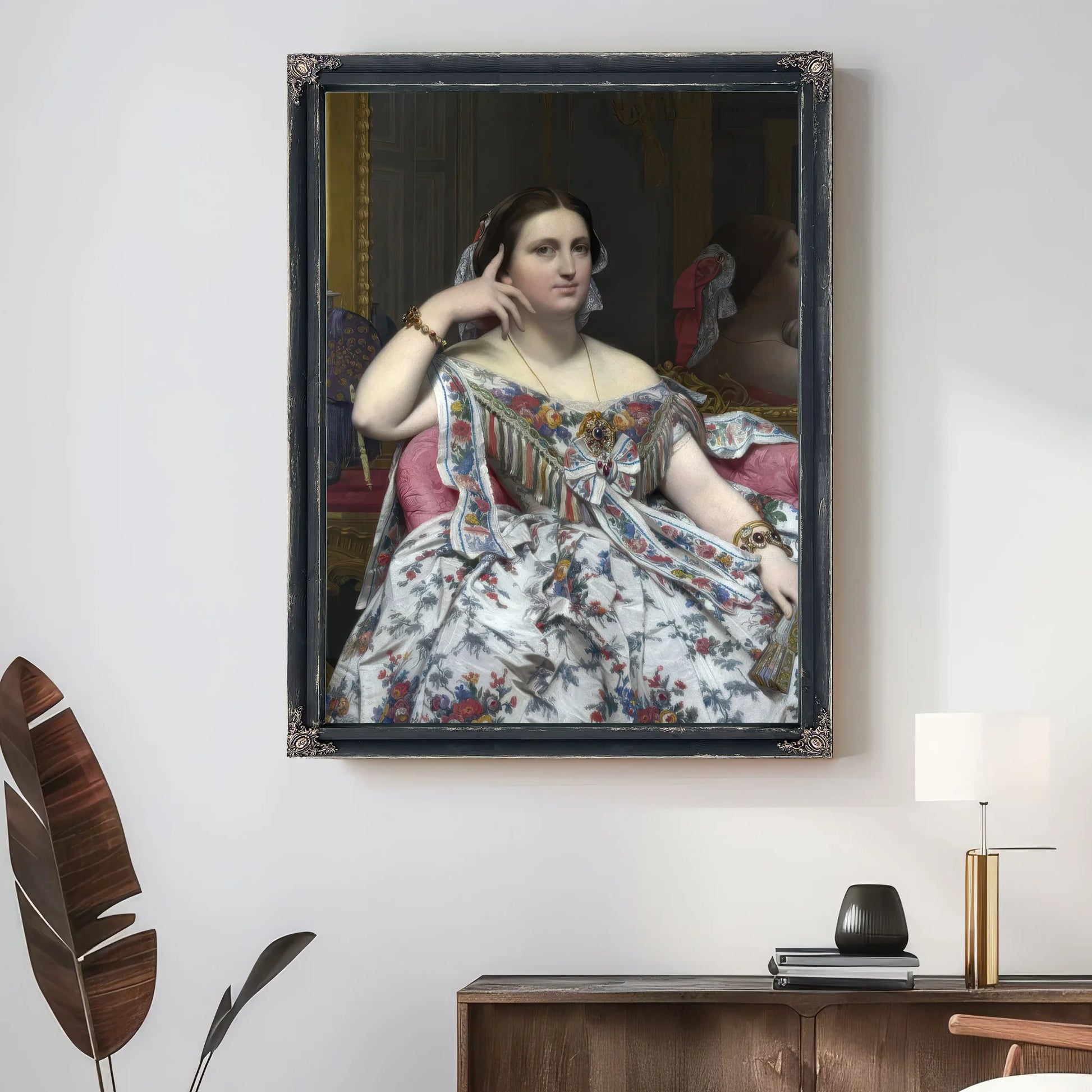 Madame Moitessier By Jean Auguste Dominique Ingres Fine Art Print